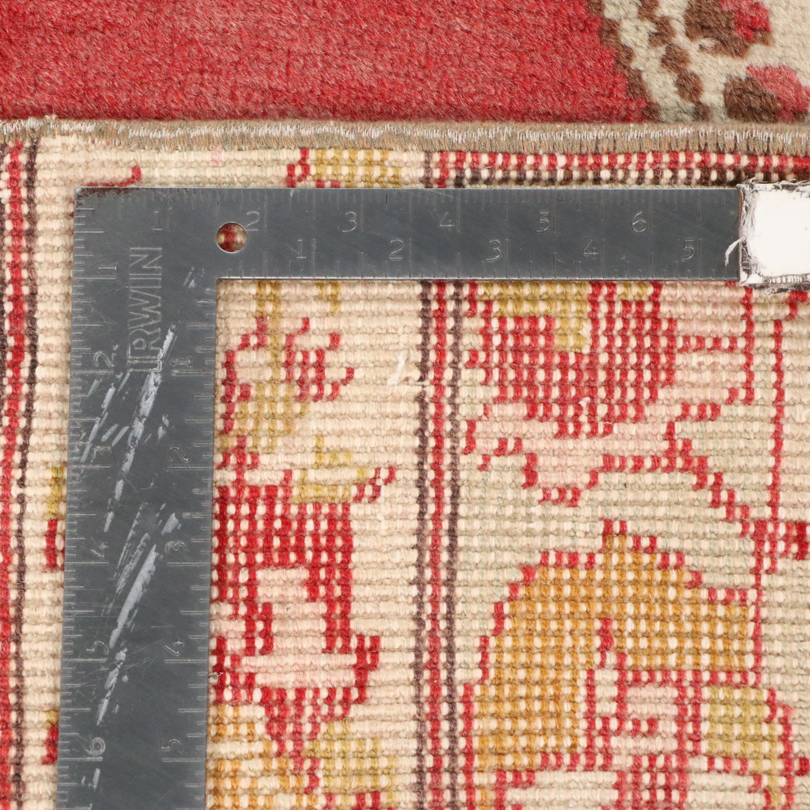 3'7 x 7'6 Hand-Knotted Turkish Anatolian Area Rug