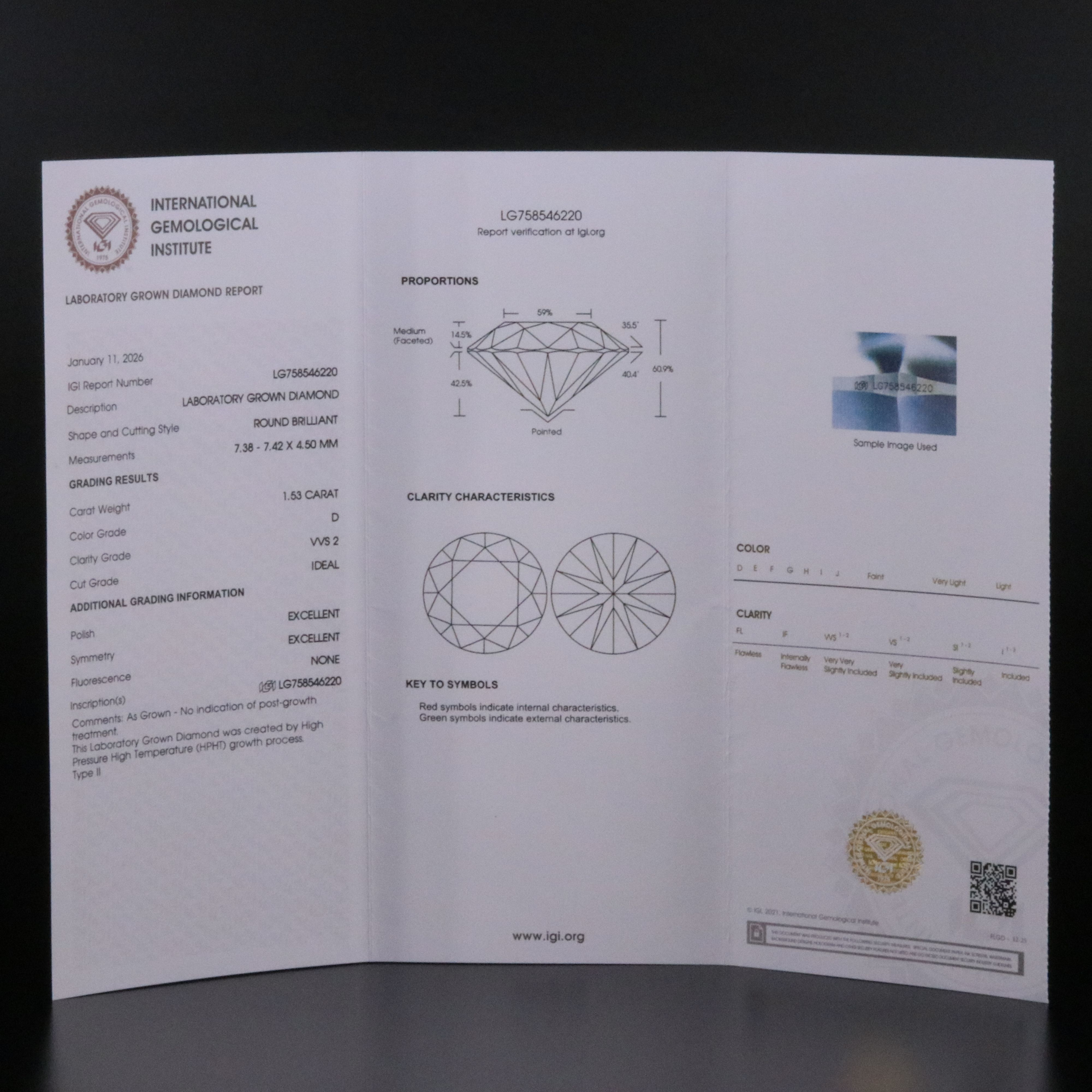 Platinum 3.06 CTW Lab Grown Stud Earrings with IGI Reports