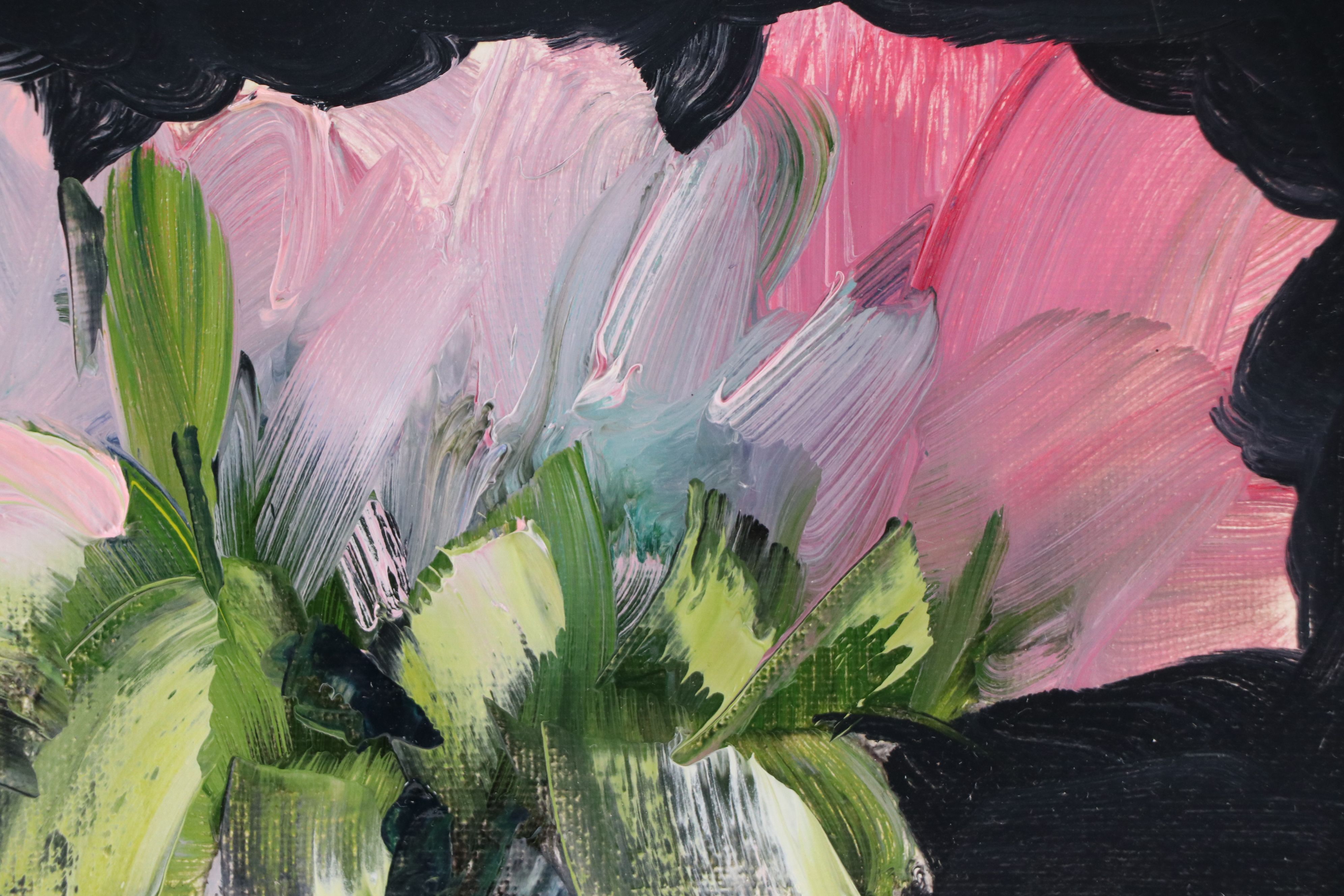 José M. Lima Oil on Canvas Still Life with Vase of Flowers, 2025