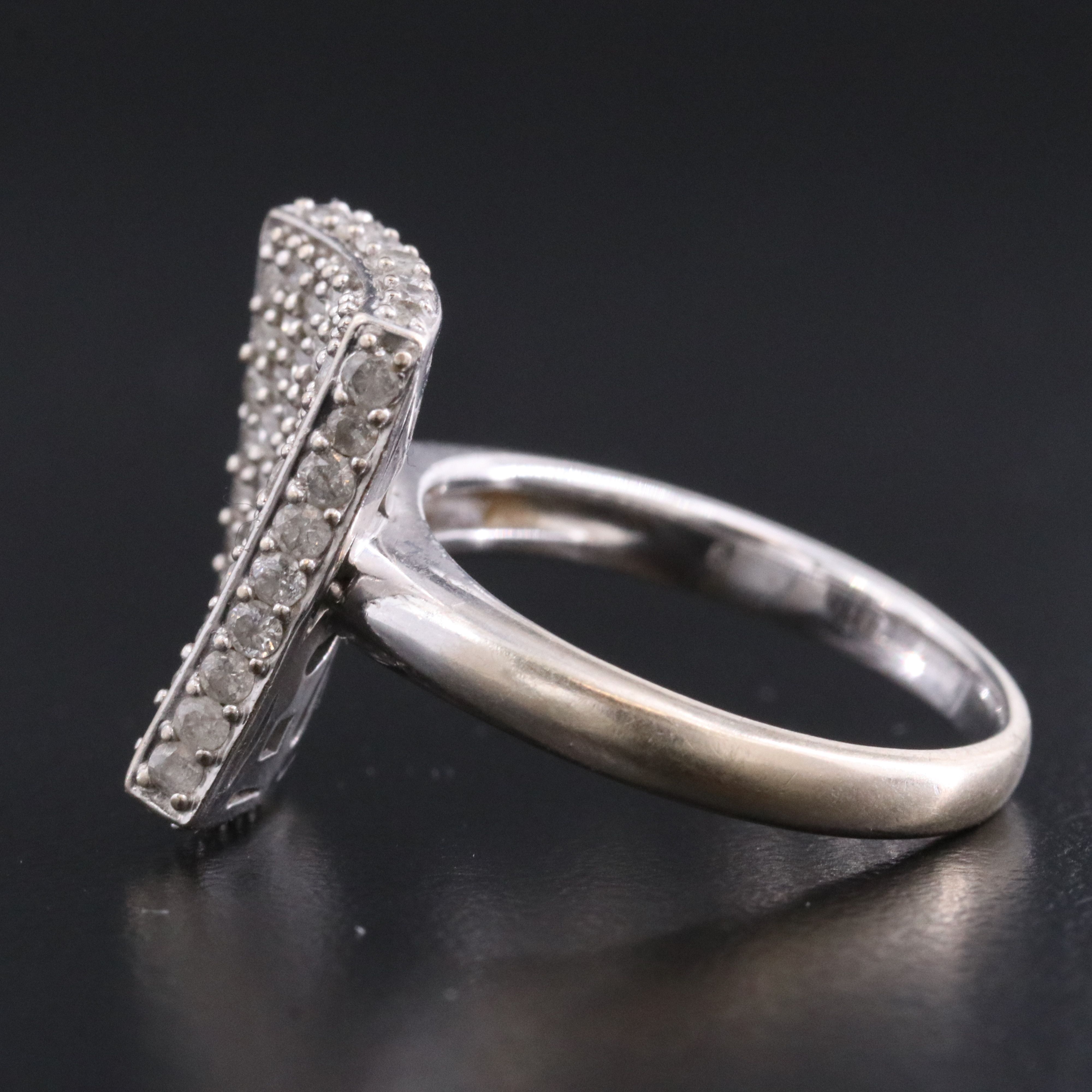 14K 1.49 CTW Diamond Cut Ribbon Ring