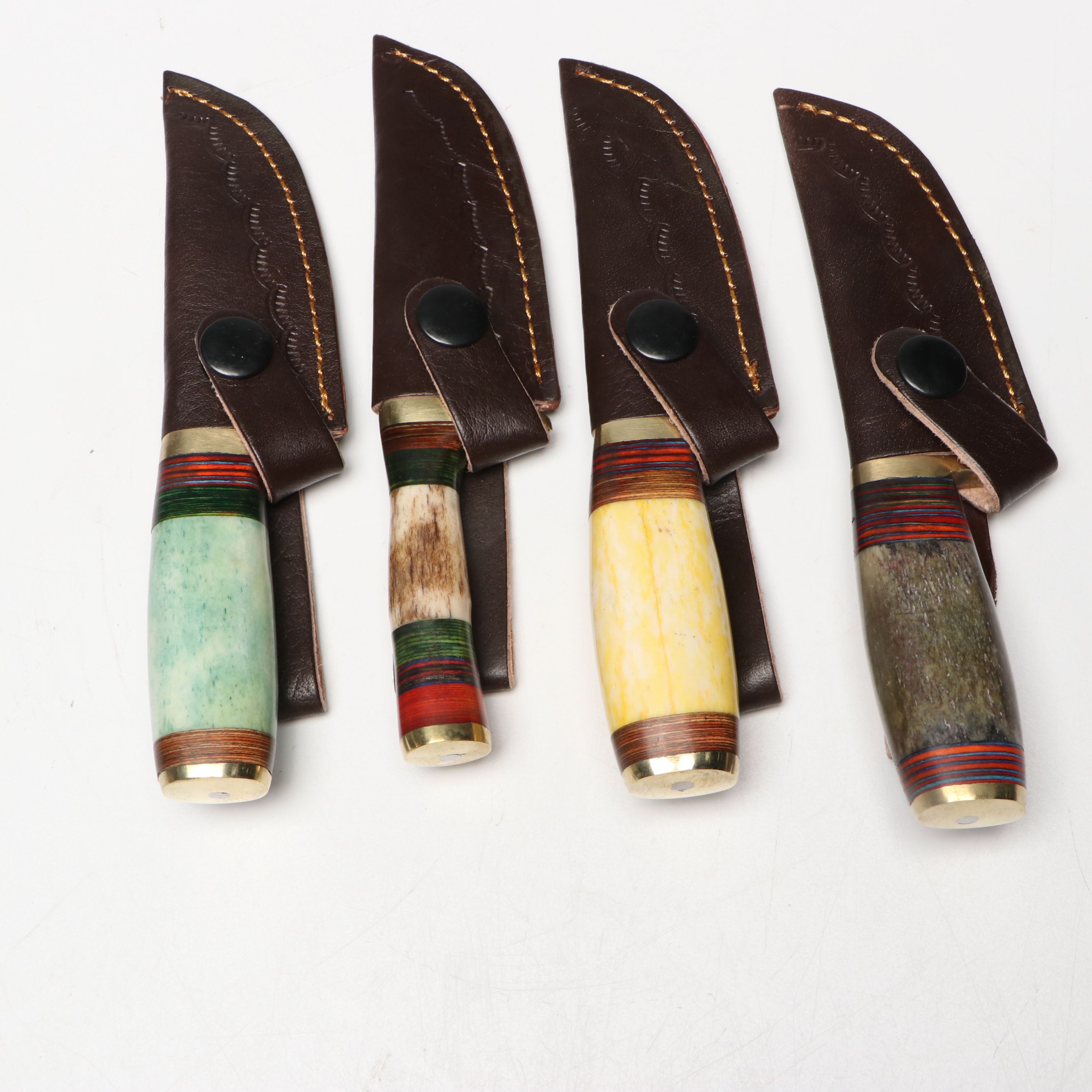 Damascus Steel Knives with Novelty Pocket Watches