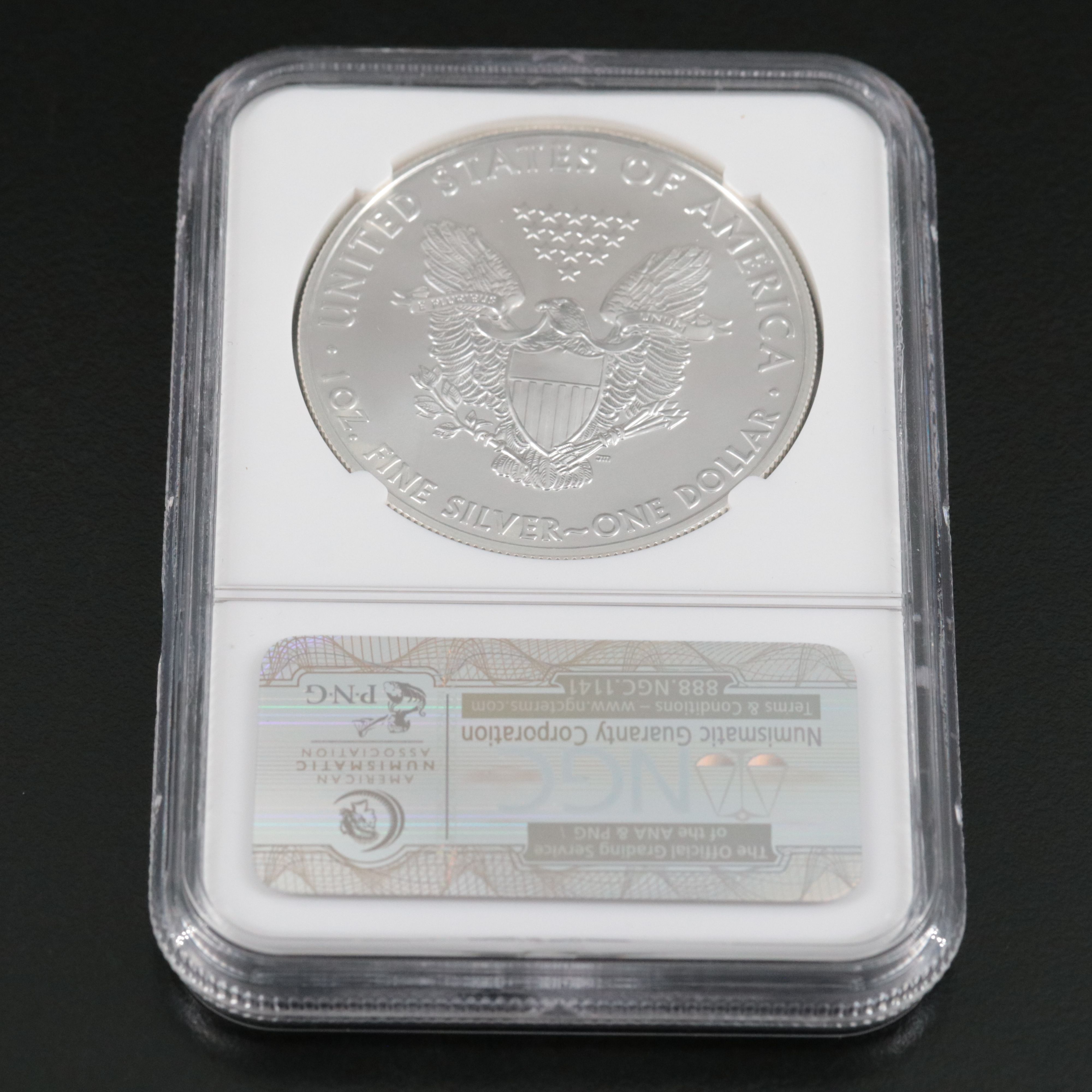 NGC Graded MS70 2011(S) $1 U.S. Silver Eagle