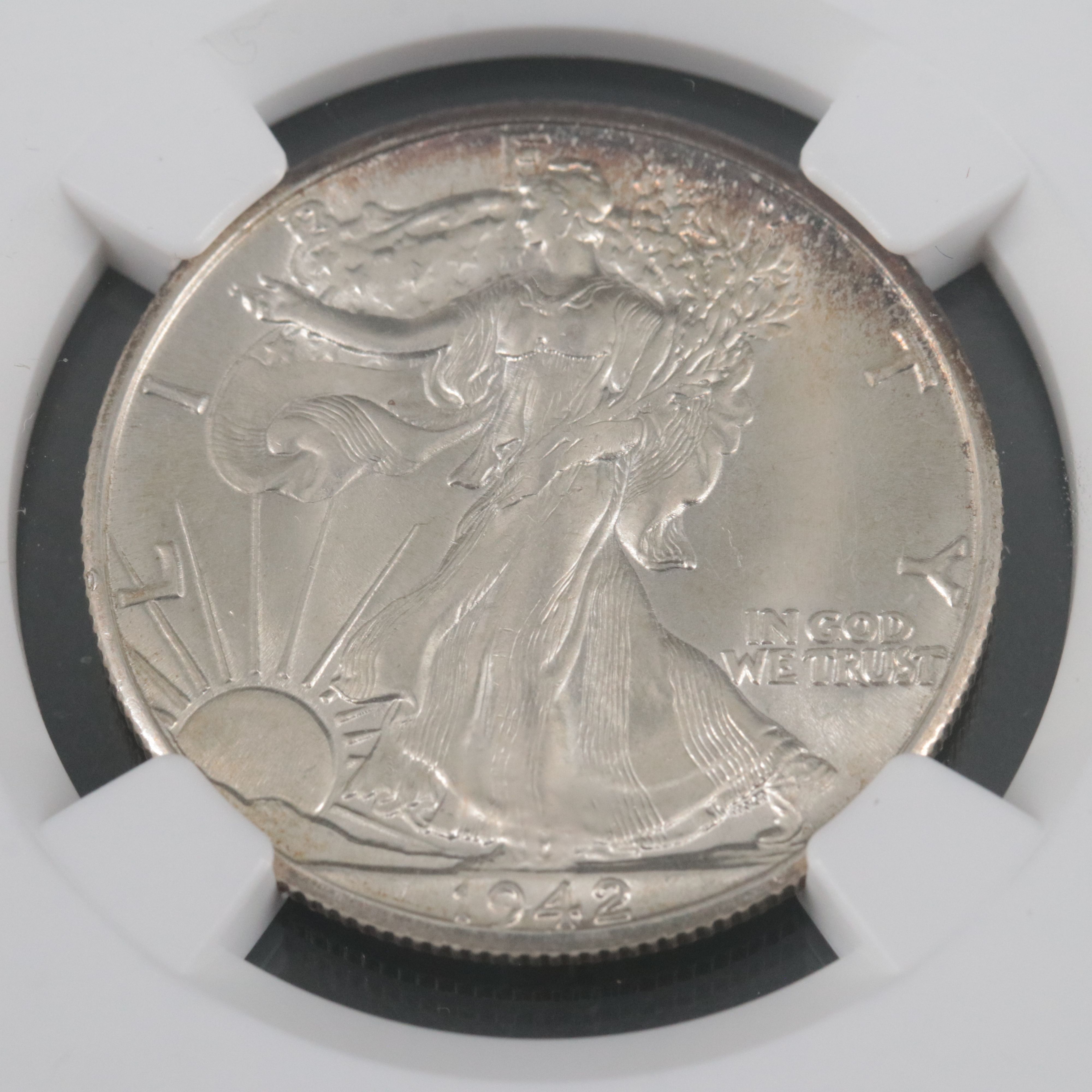 NGC Graded MS63 1942 Walking Liberty Silver Half Dollar