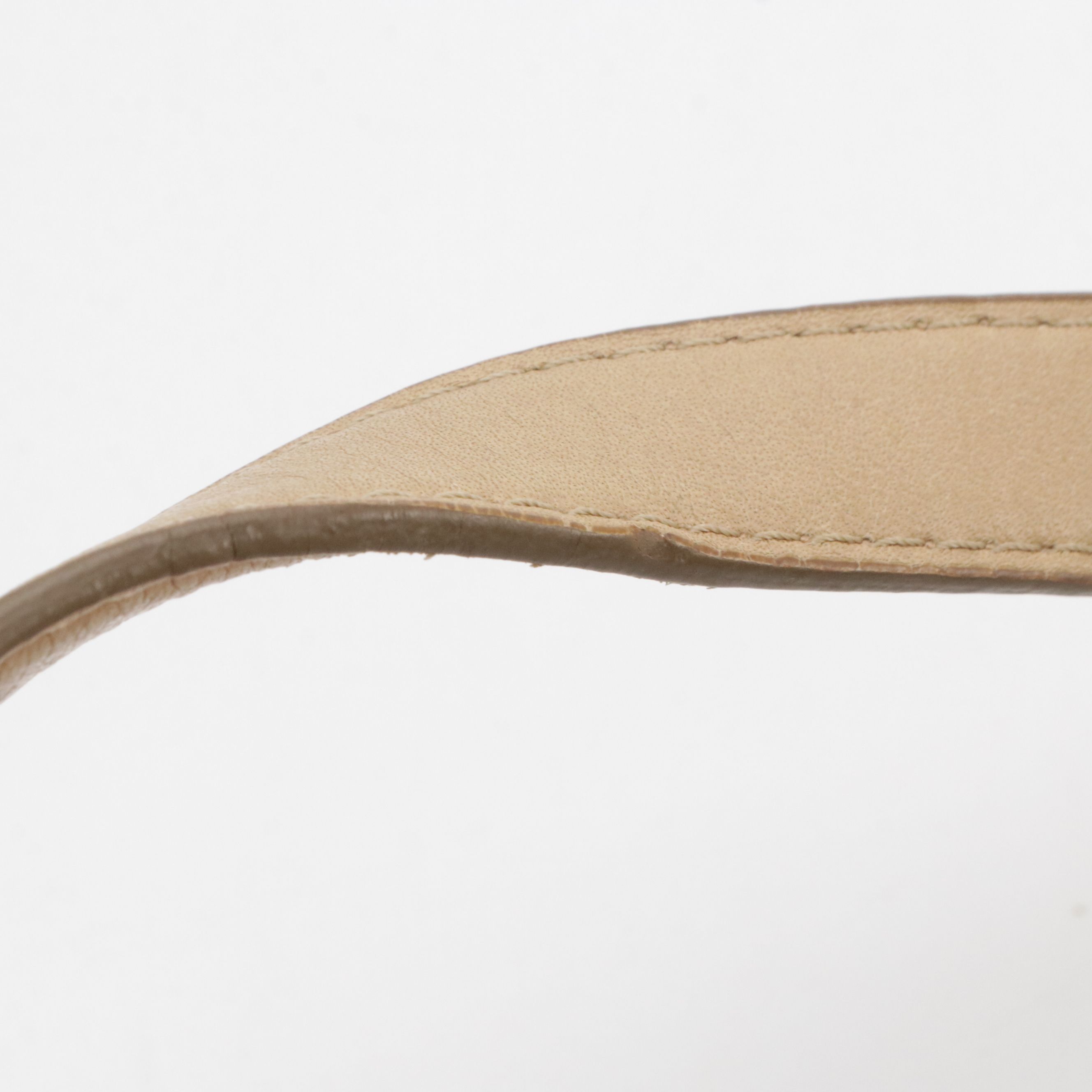 MCM Two-Way Pleated Tote Bag in Beige Visetos Canvas