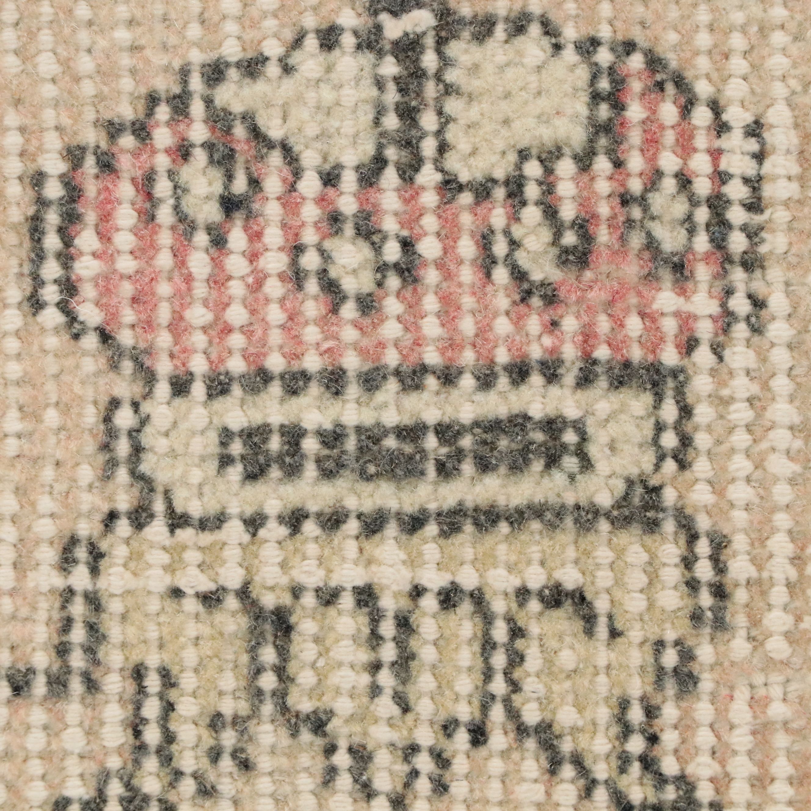 5'4 x 8'8 Hand-Knotted Turkish Oushak Area Rug