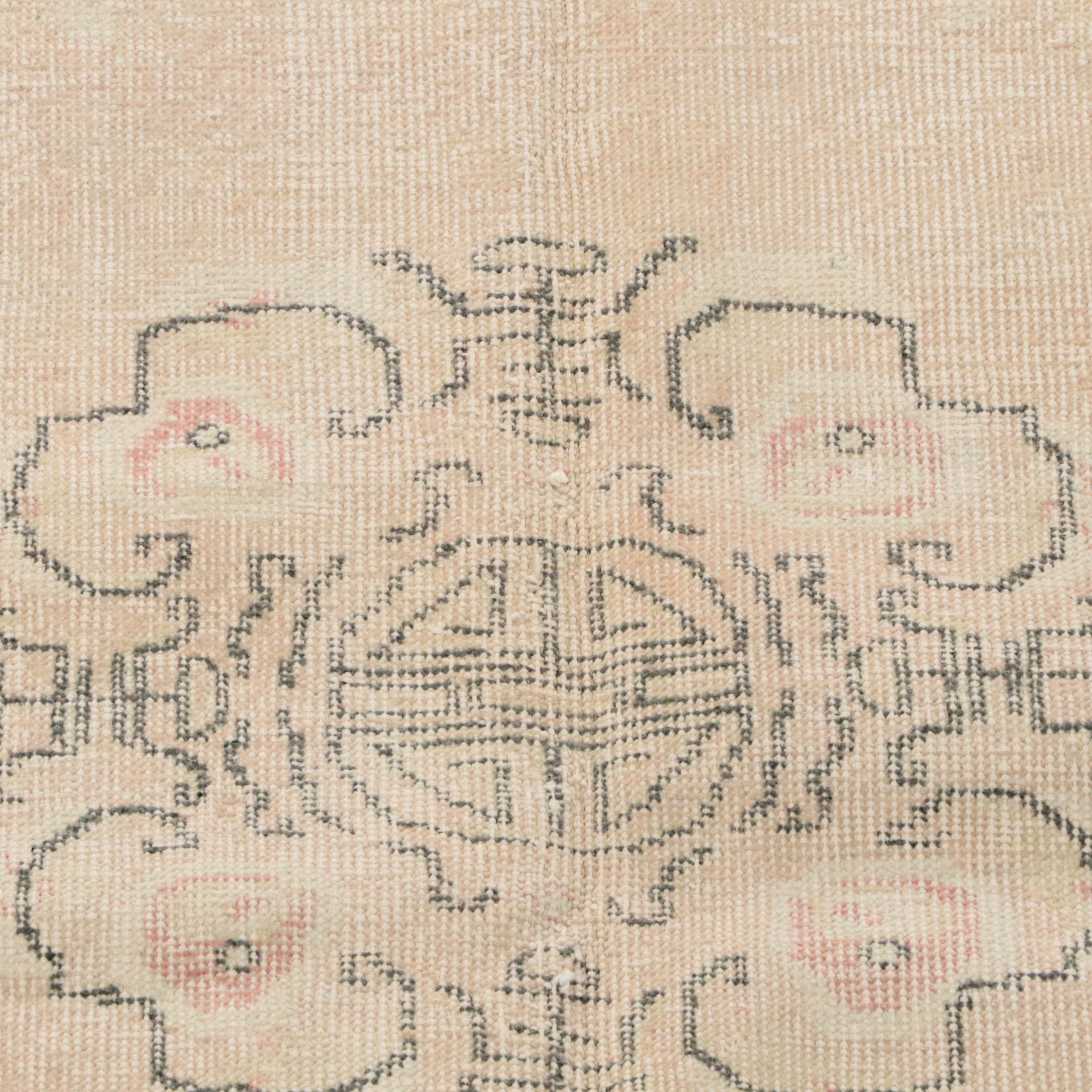 5'4 x 8'8 Hand-Knotted Turkish Oushak Area Rug