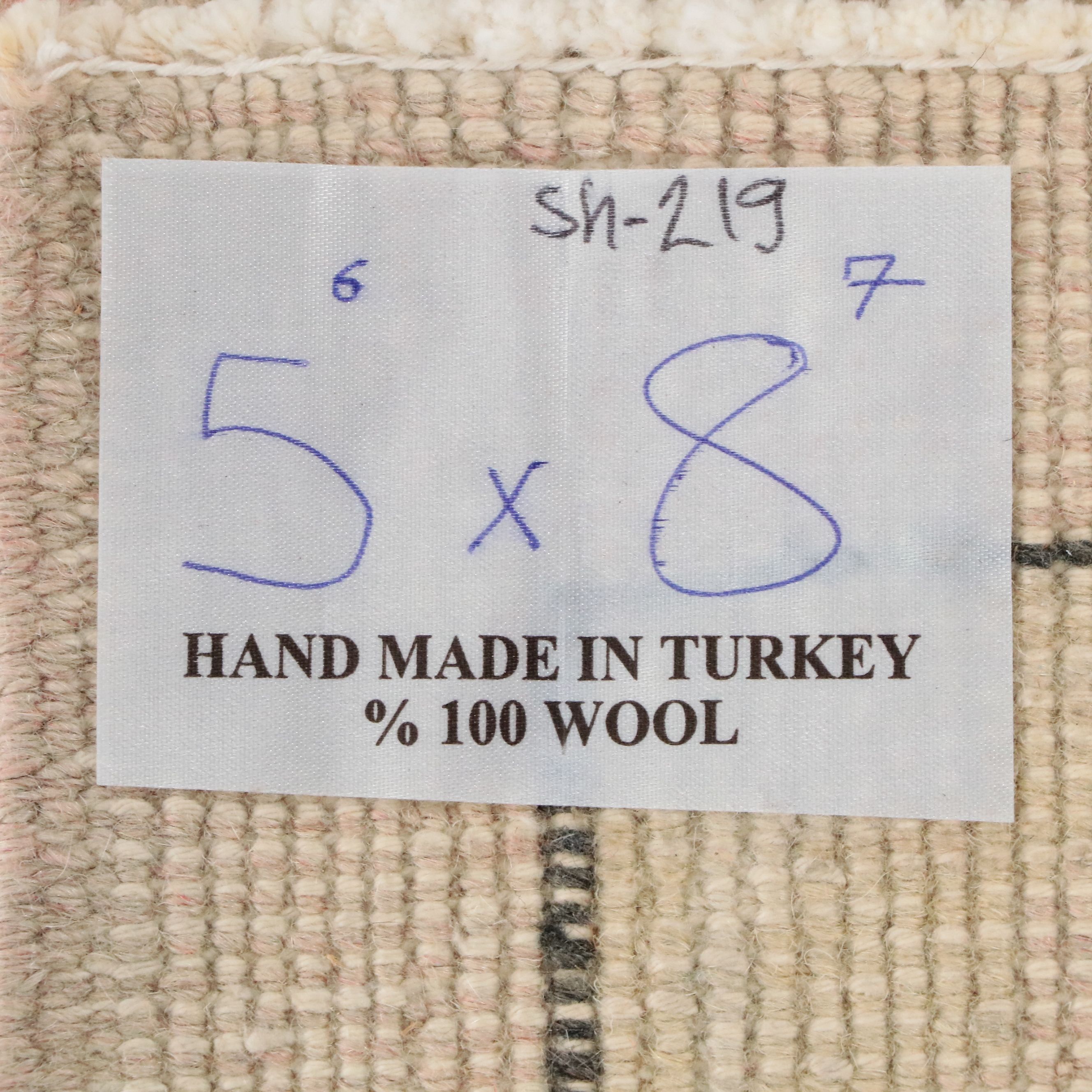 5'4 x 8'8 Hand-Knotted Turkish Oushak Area Rug