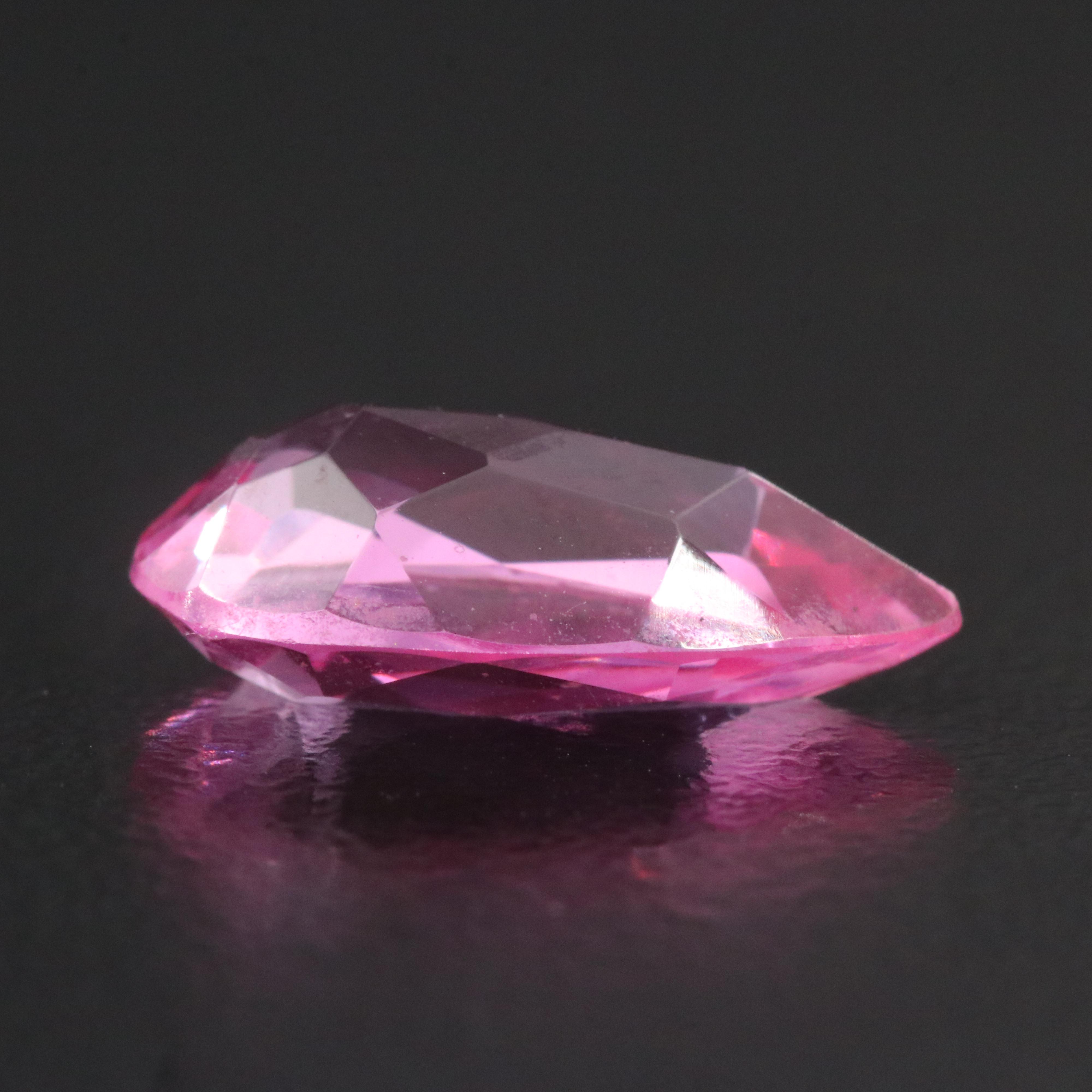 Loose 4.81 CTW Lab Grown Pink Sapphire