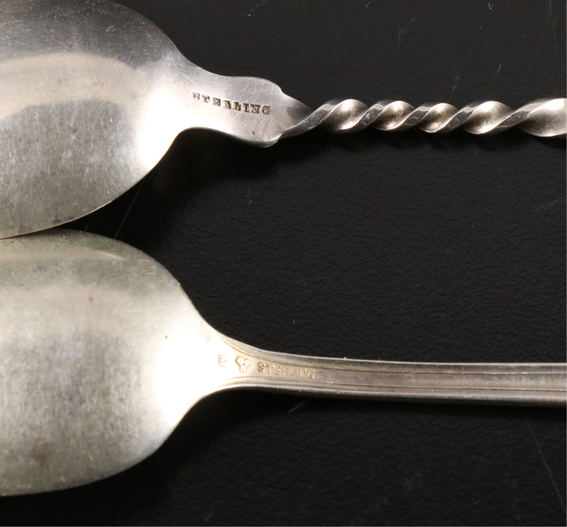 Engraved Sterling Spoons with Oneida, and More Silver Plate Flatware