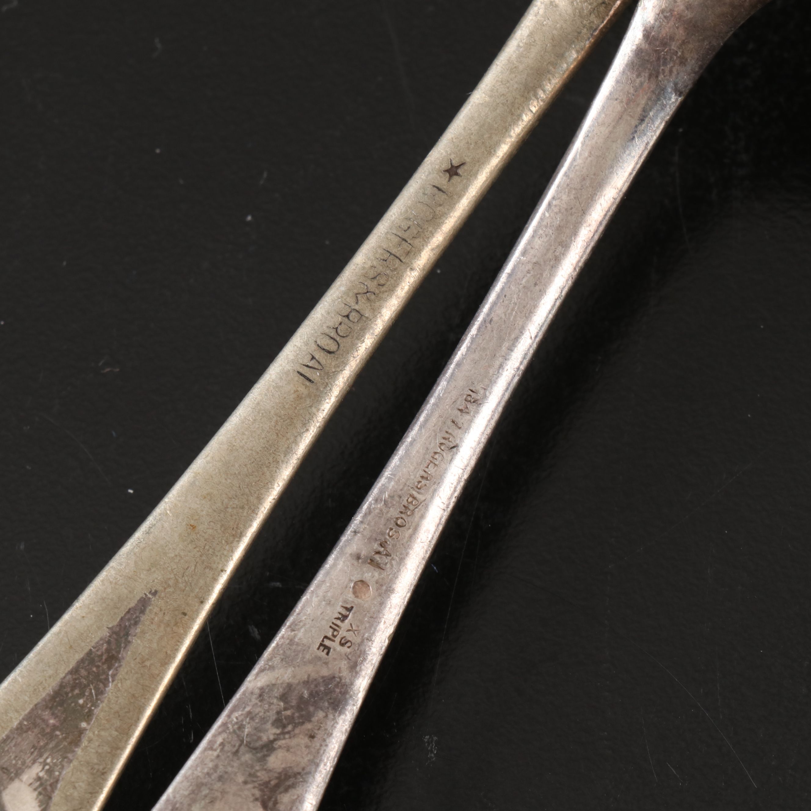 Engraved Sterling Spoons with Oneida, and More Silver Plate Flatware