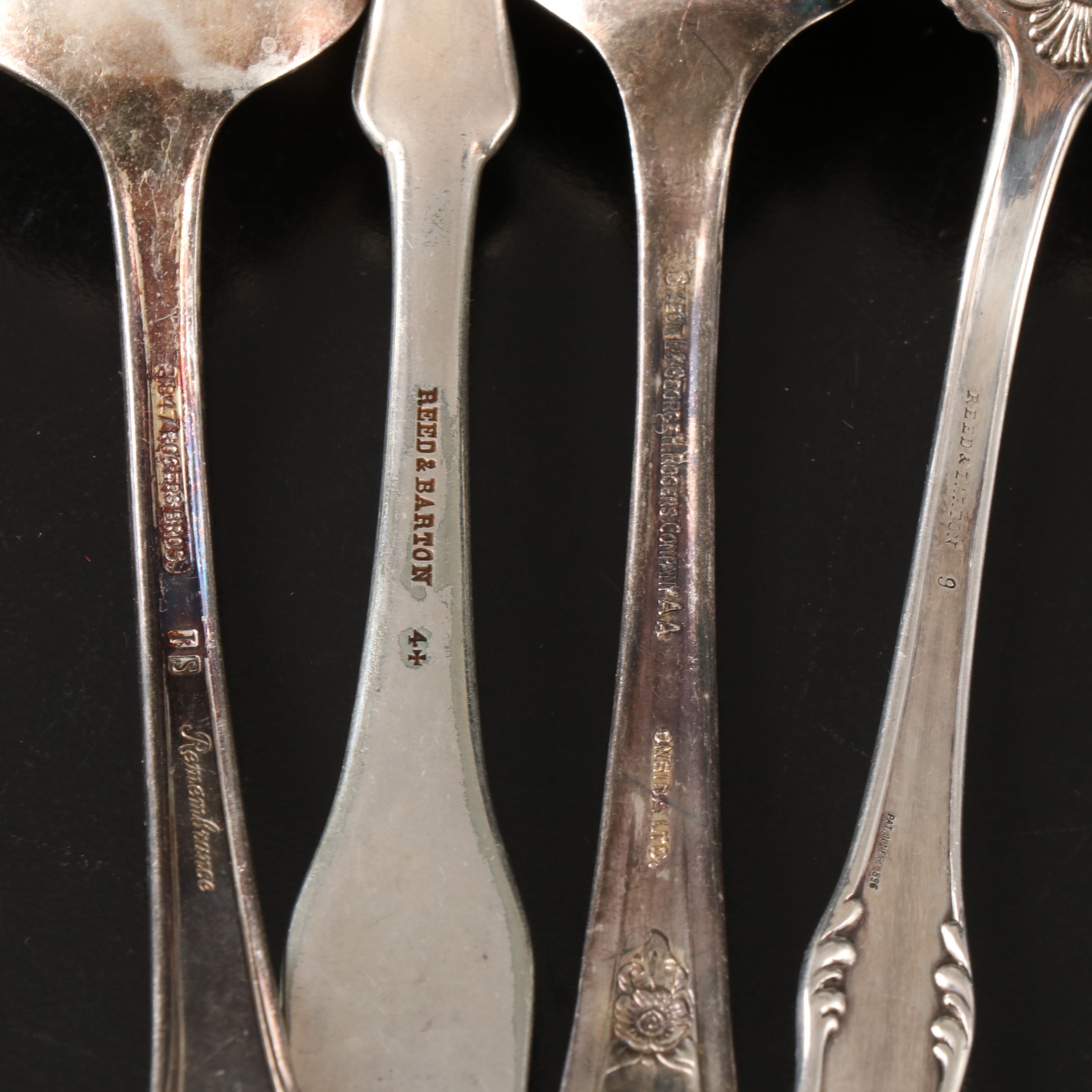 Engraved Sterling Spoons with Oneida, and More Silver Plate Flatware