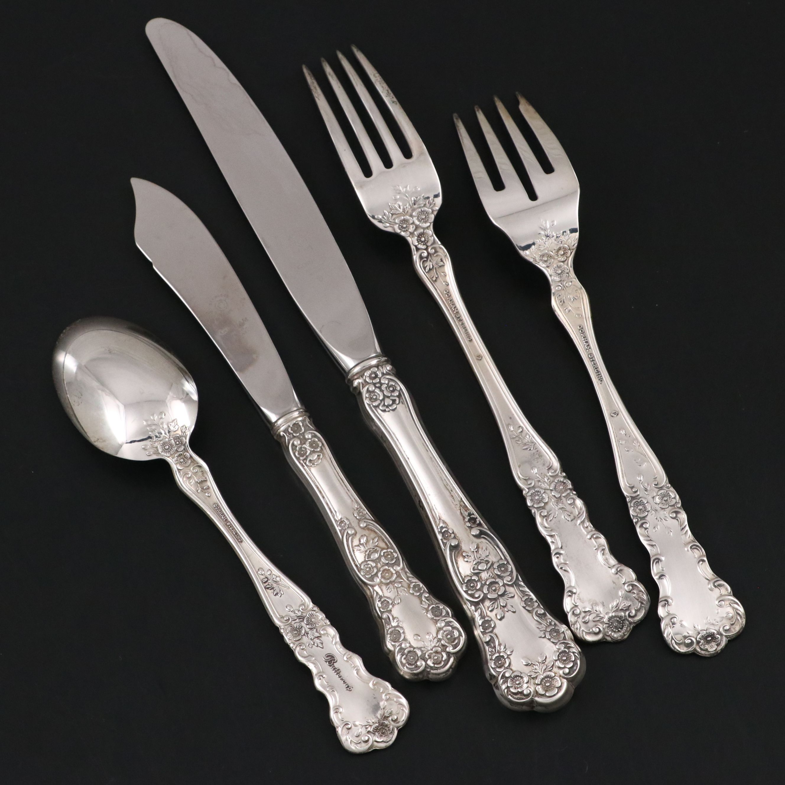 Gorham "Buttercup" Sterling Silver Flatware