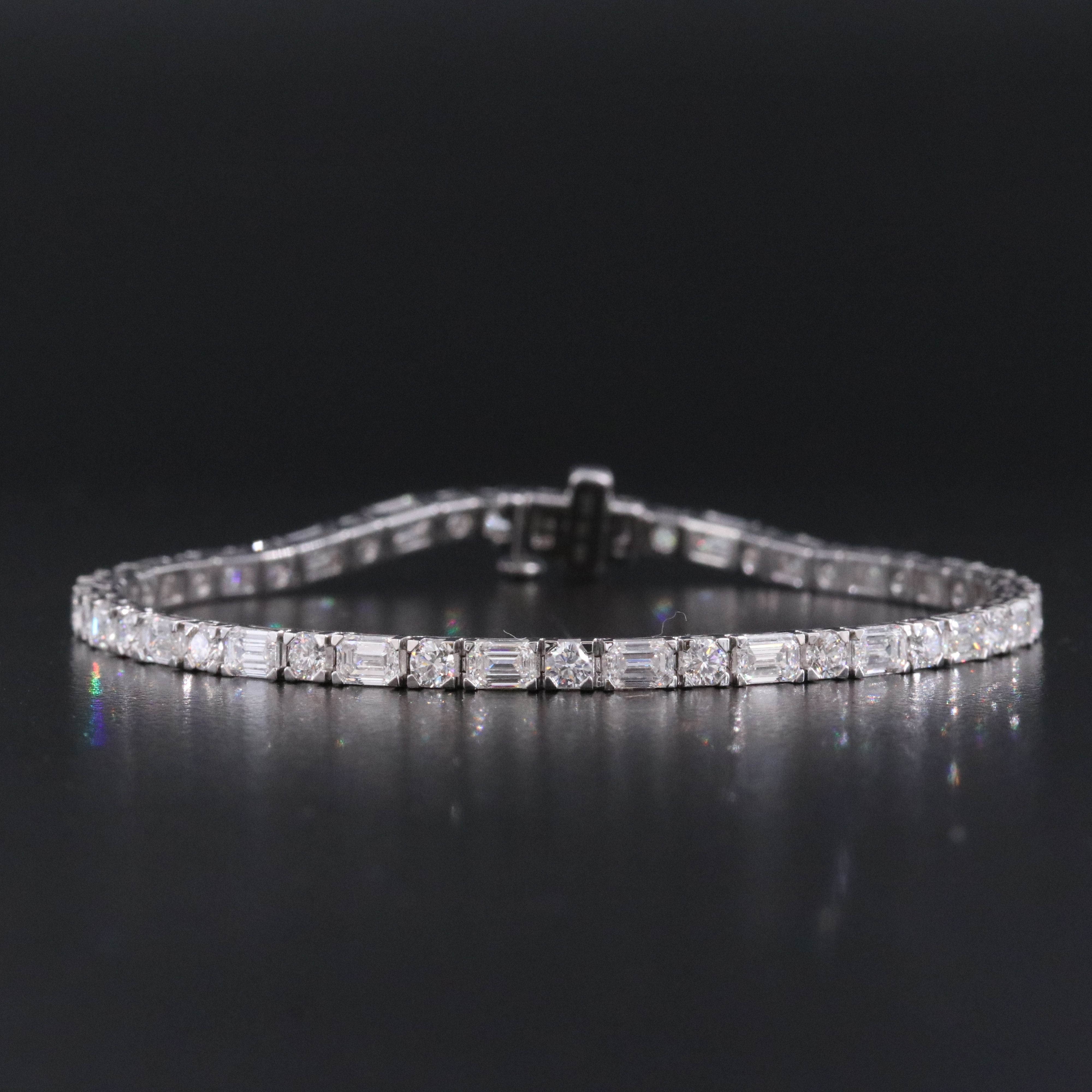 14K 7.68 CTW Lab Grown Diamond Line Bracelet