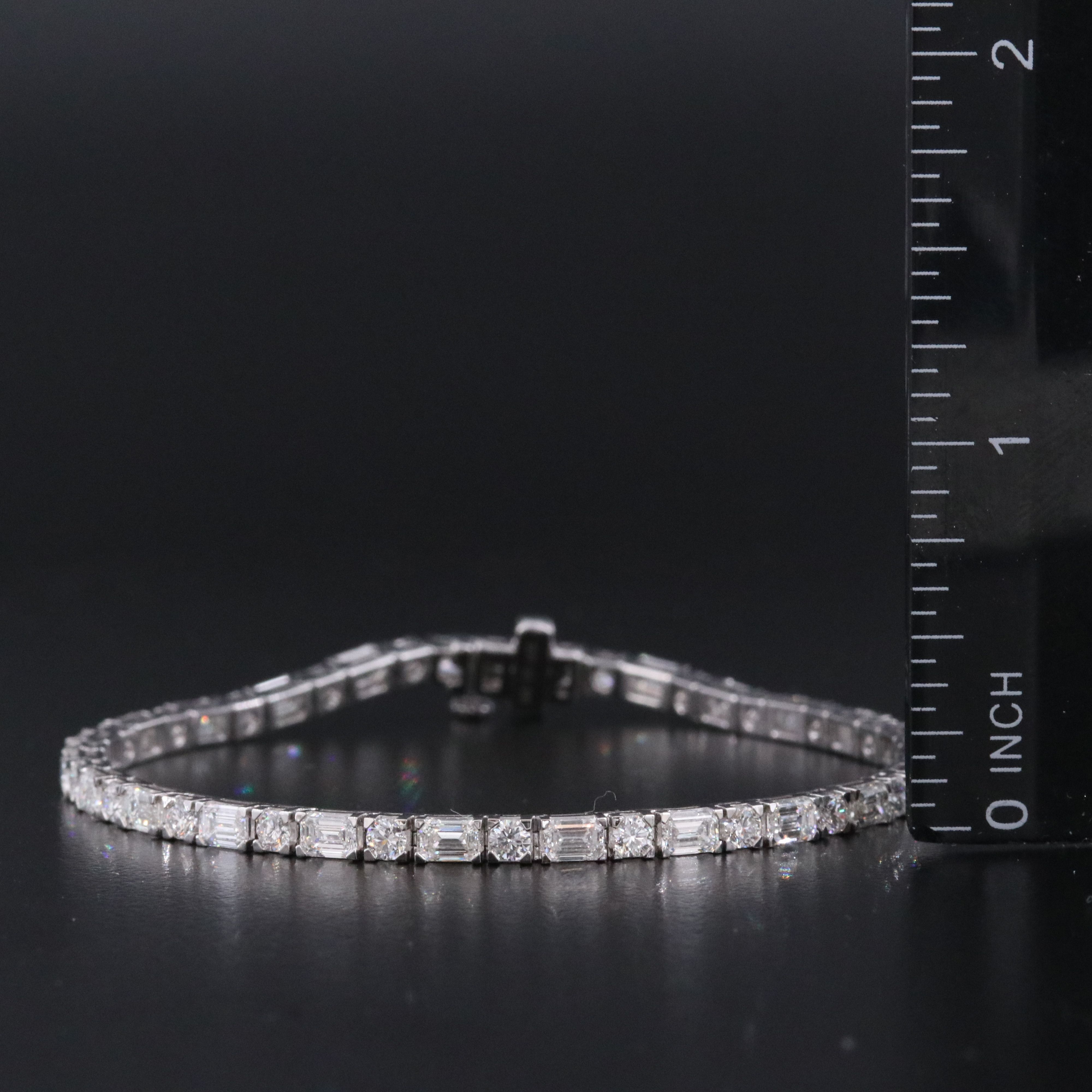 14K 7.68 CTW Lab Grown Diamond Line Bracelet