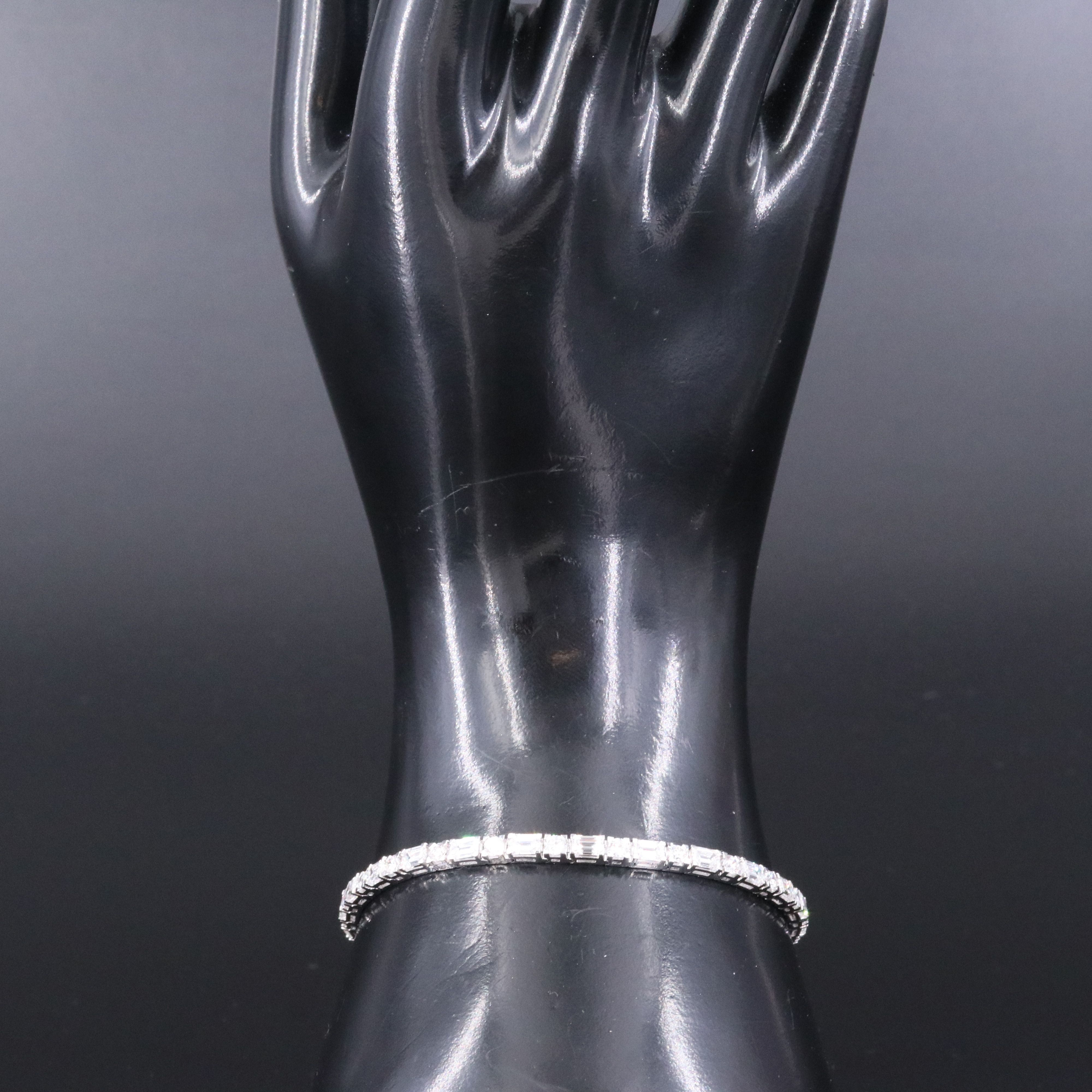 14K 7.68 CTW Lab Grown Diamond Line Bracelet