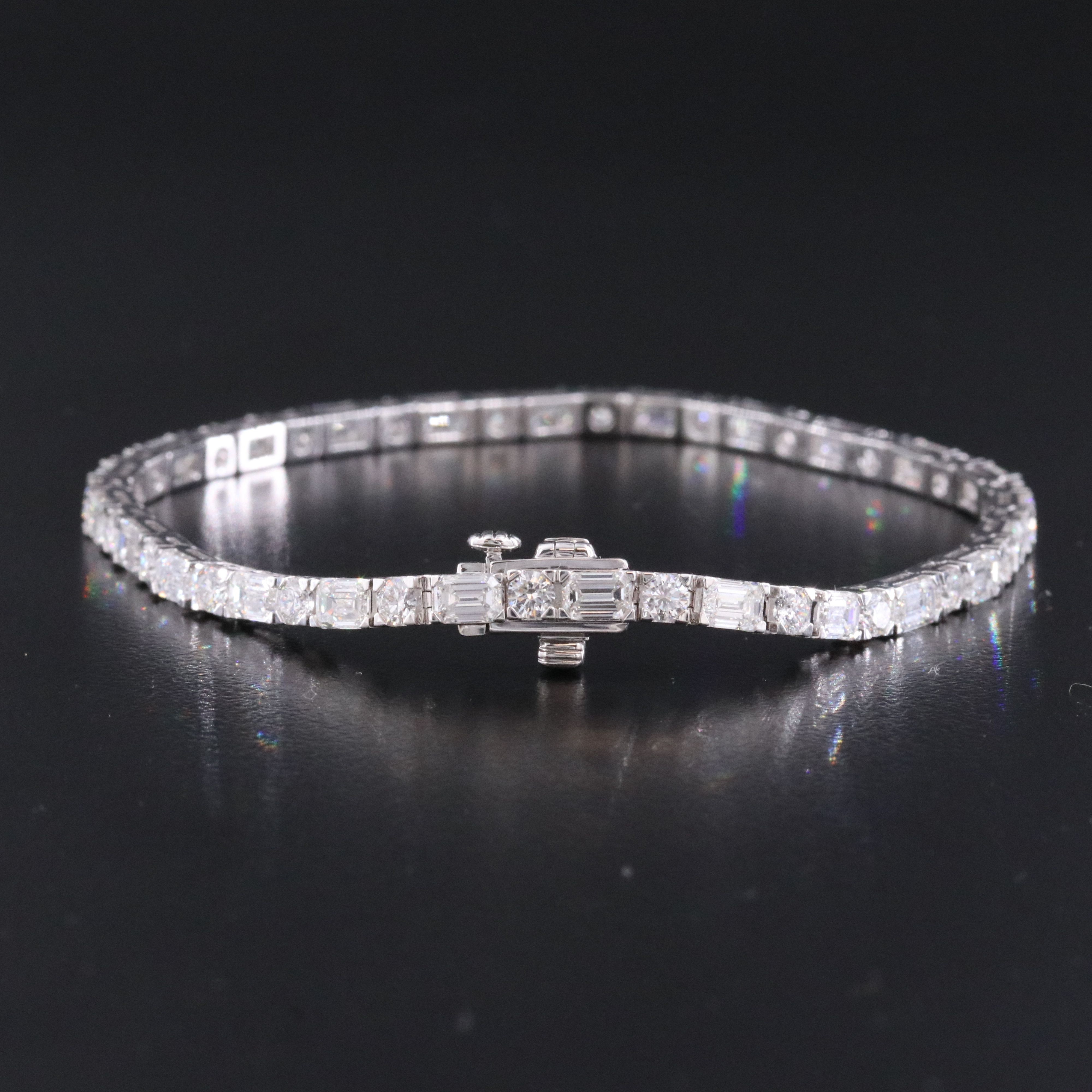 14K 7.68 CTW Lab Grown Diamond Line Bracelet