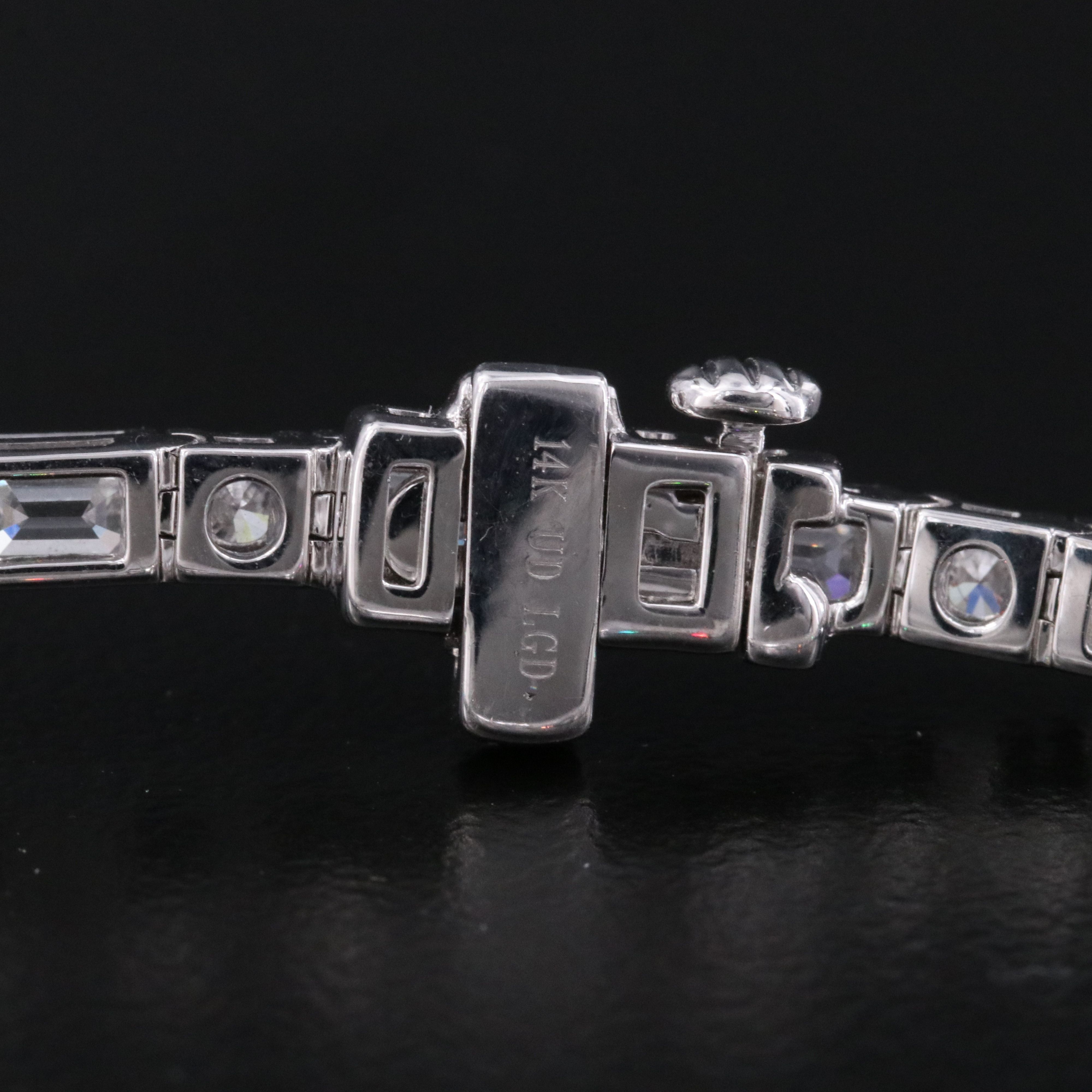14K 7.68 CTW Lab Grown Diamond Line Bracelet