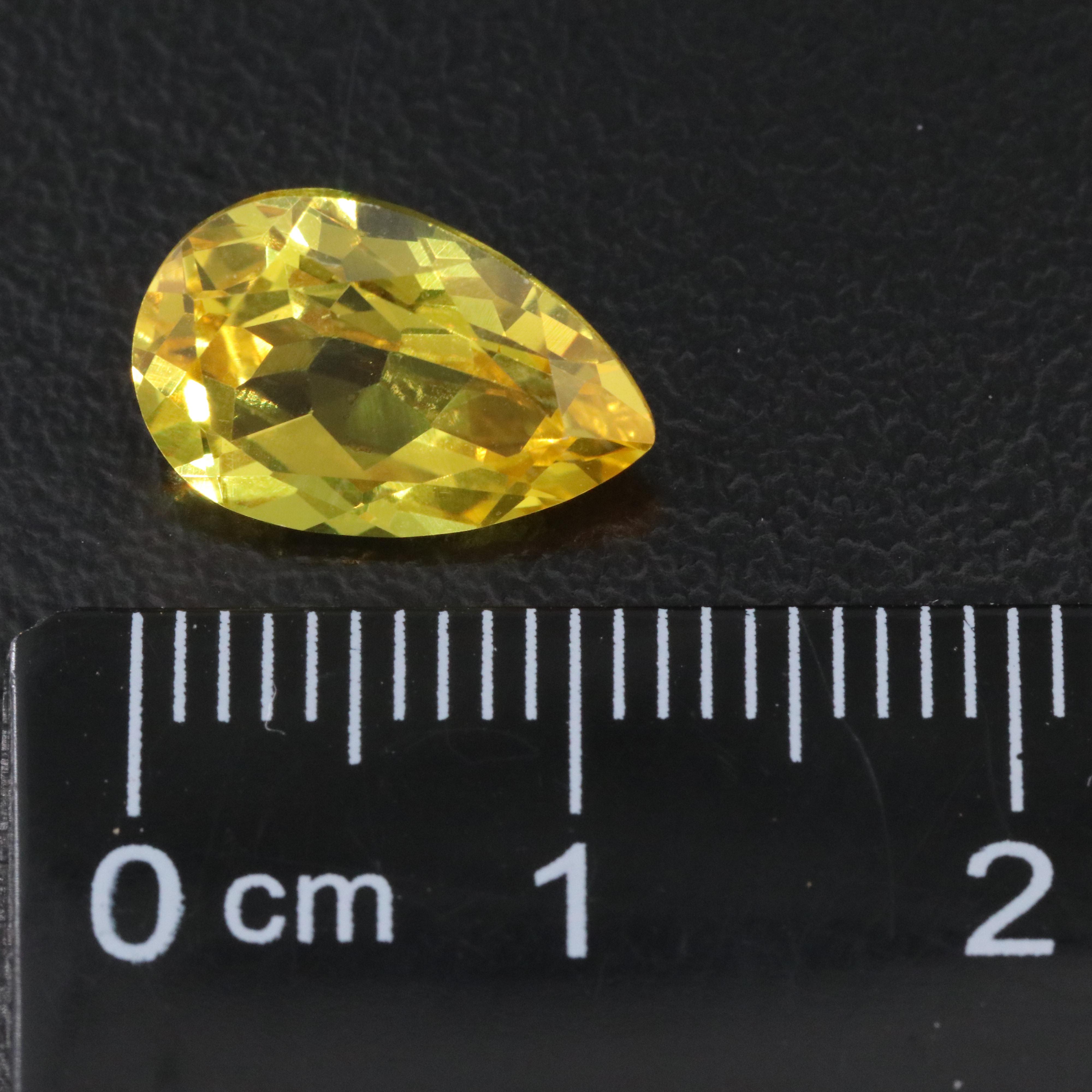 Loose 8.52 CTW Lab Grown Yellow Sapphire