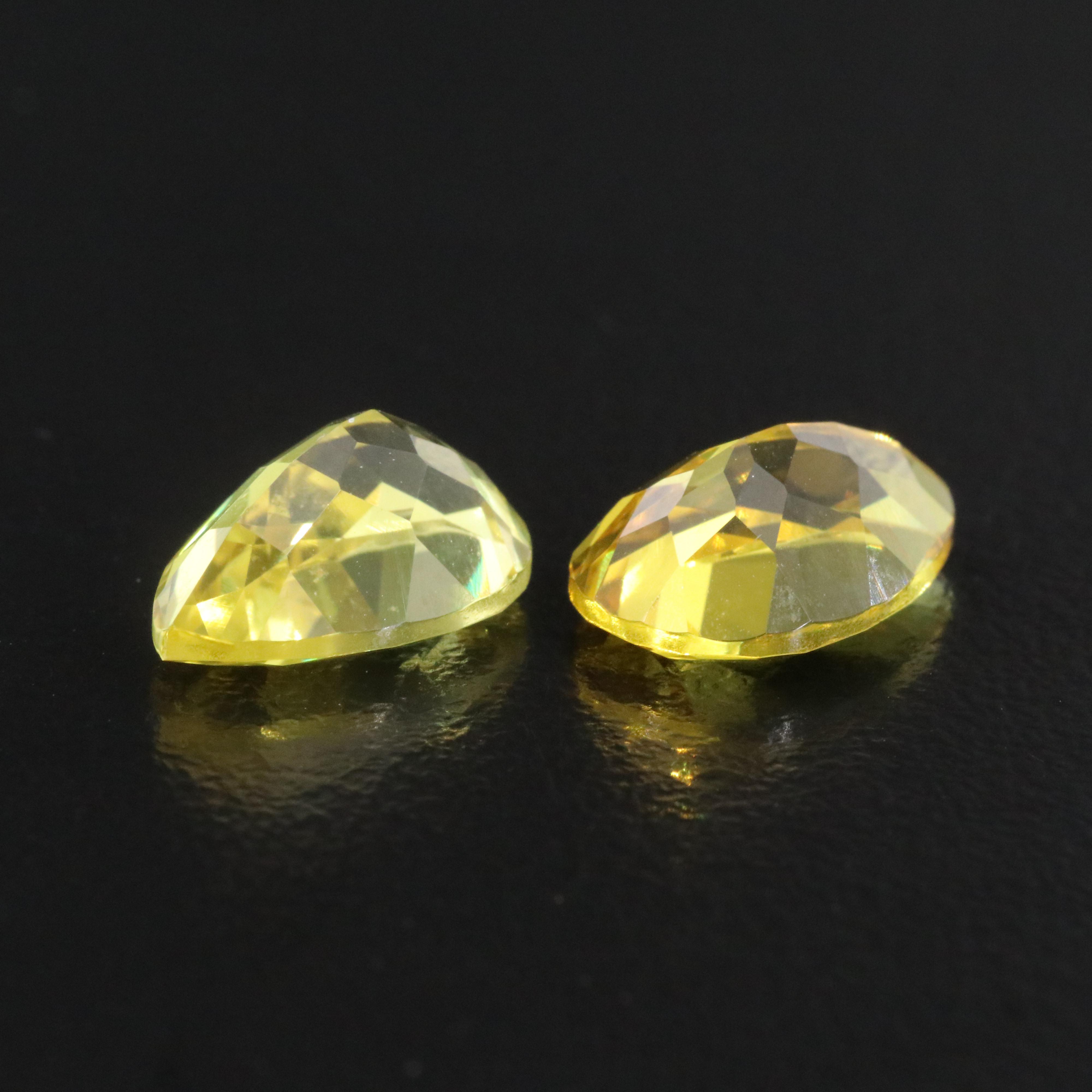 Loose 8.52 CTW Lab Grown Yellow Sapphire