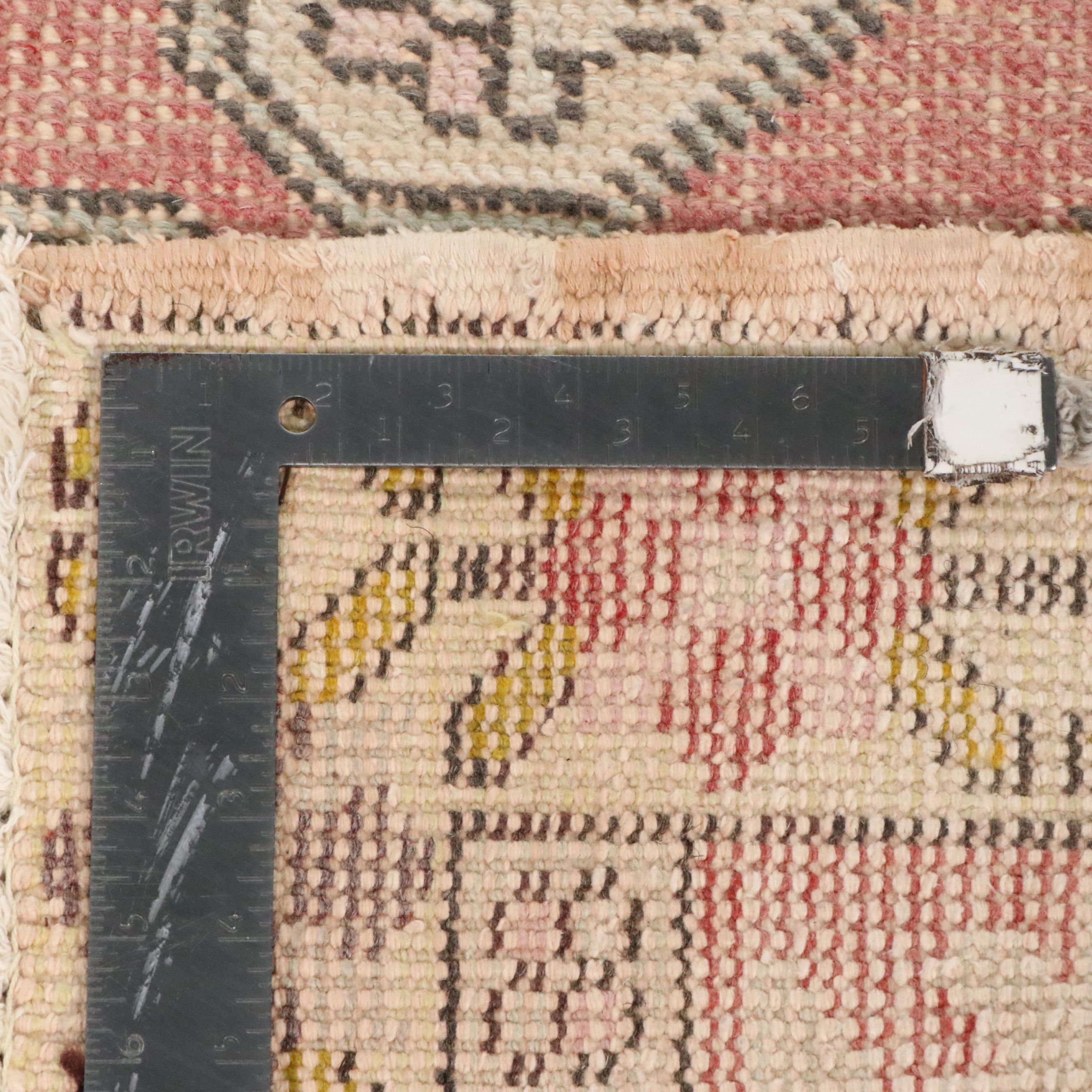 4'9 x 7'3 Hand-Knotted Turkish Anatolian Area Rug