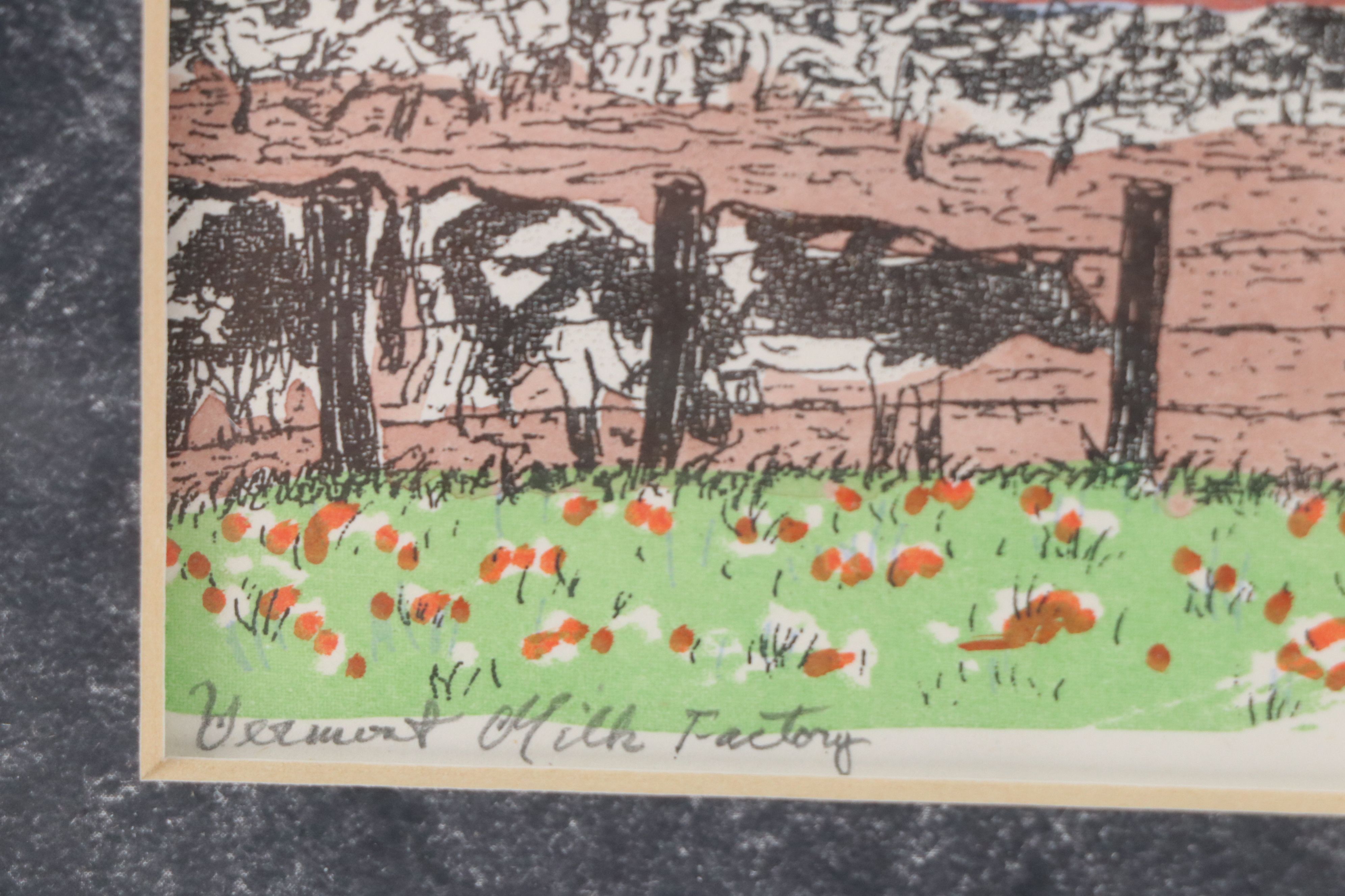 Thomas Marion Johnson Serigraph "Vermont Music Factory"