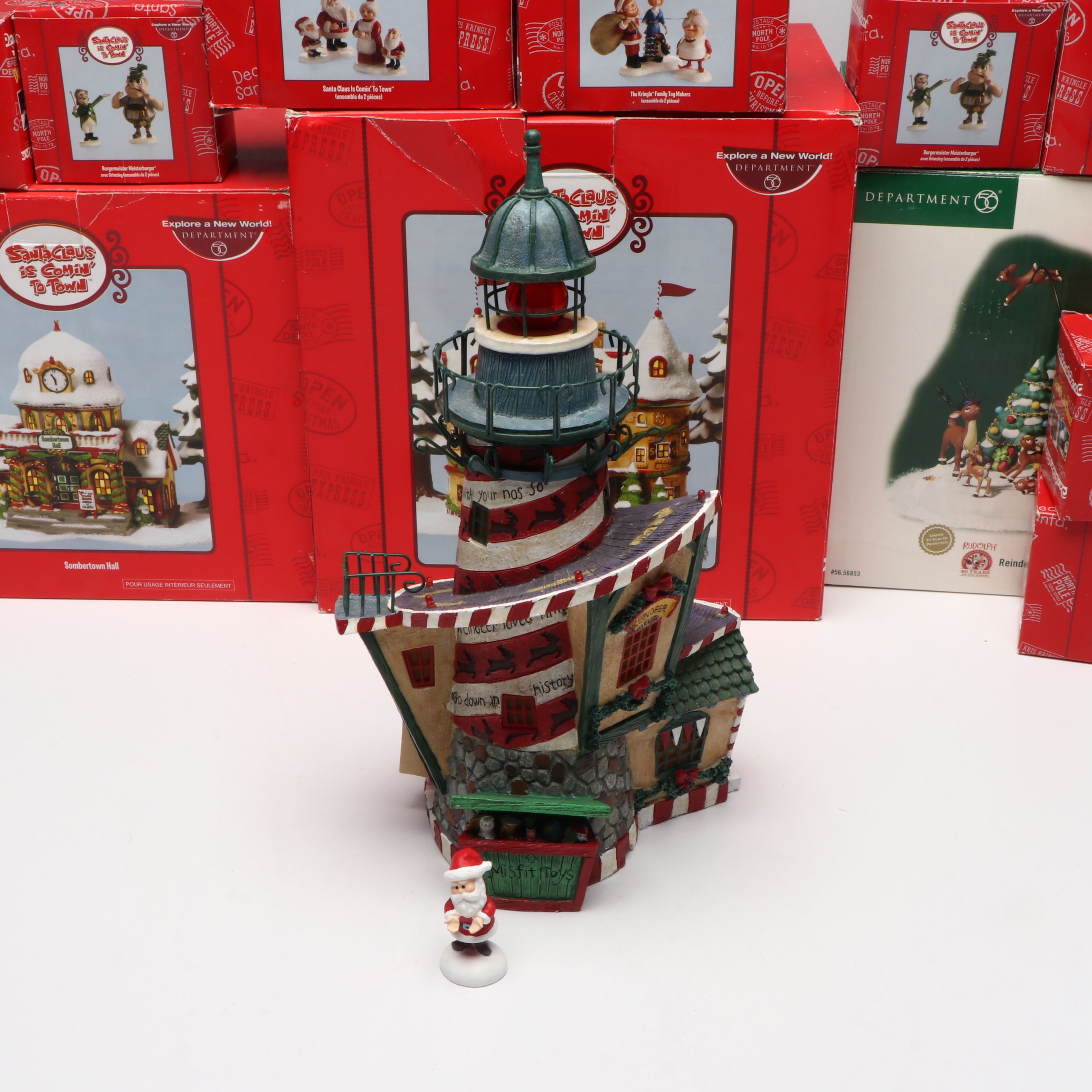 Department 56 "Reindeer Games" and Other Classic Christmas Movie Figurines