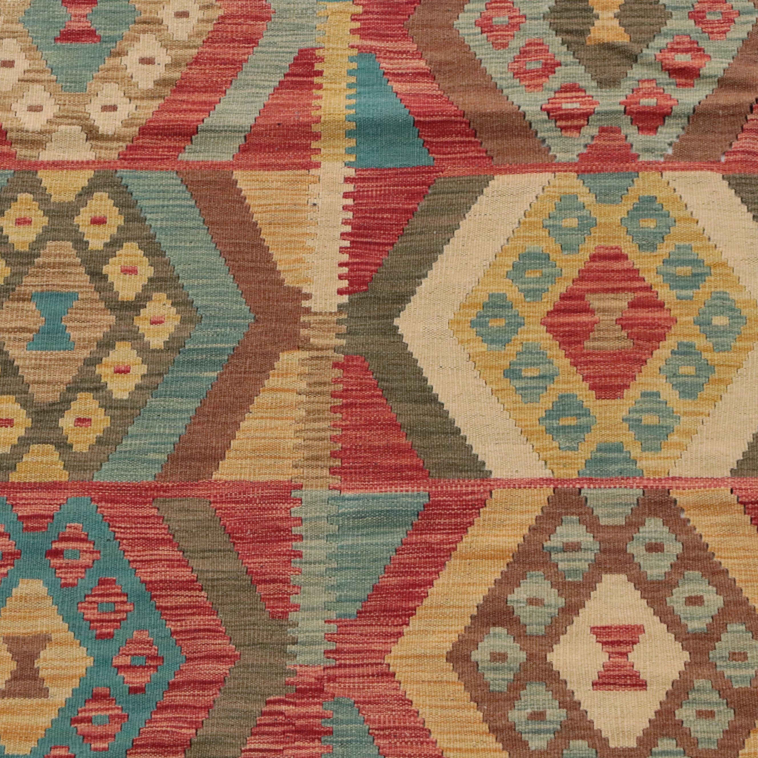 9'10 x 15'8 Handwoven Turkish Anatolian Kilim Room Sized Rug