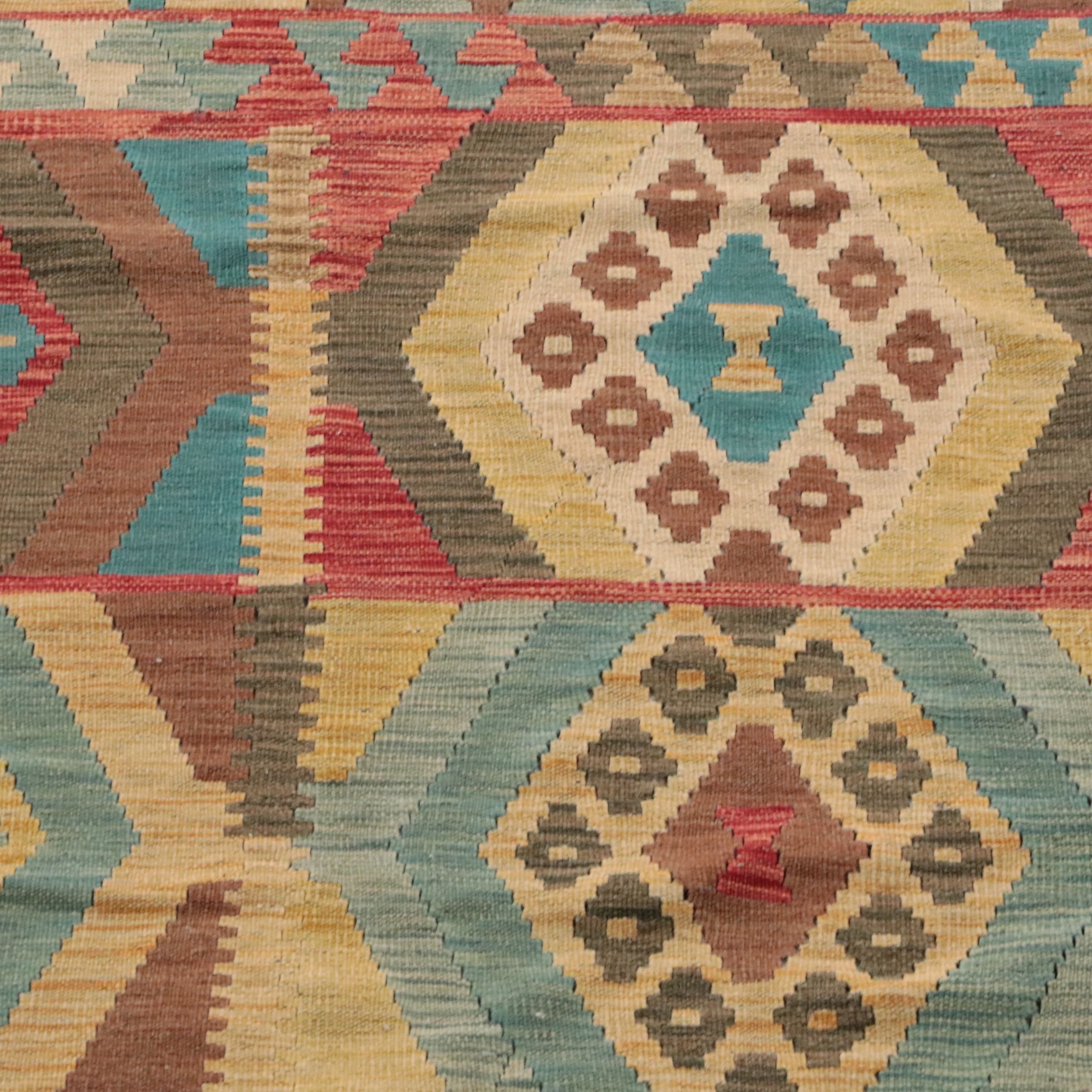 9'10 x 15'8 Handwoven Turkish Anatolian Kilim Room Sized Rug