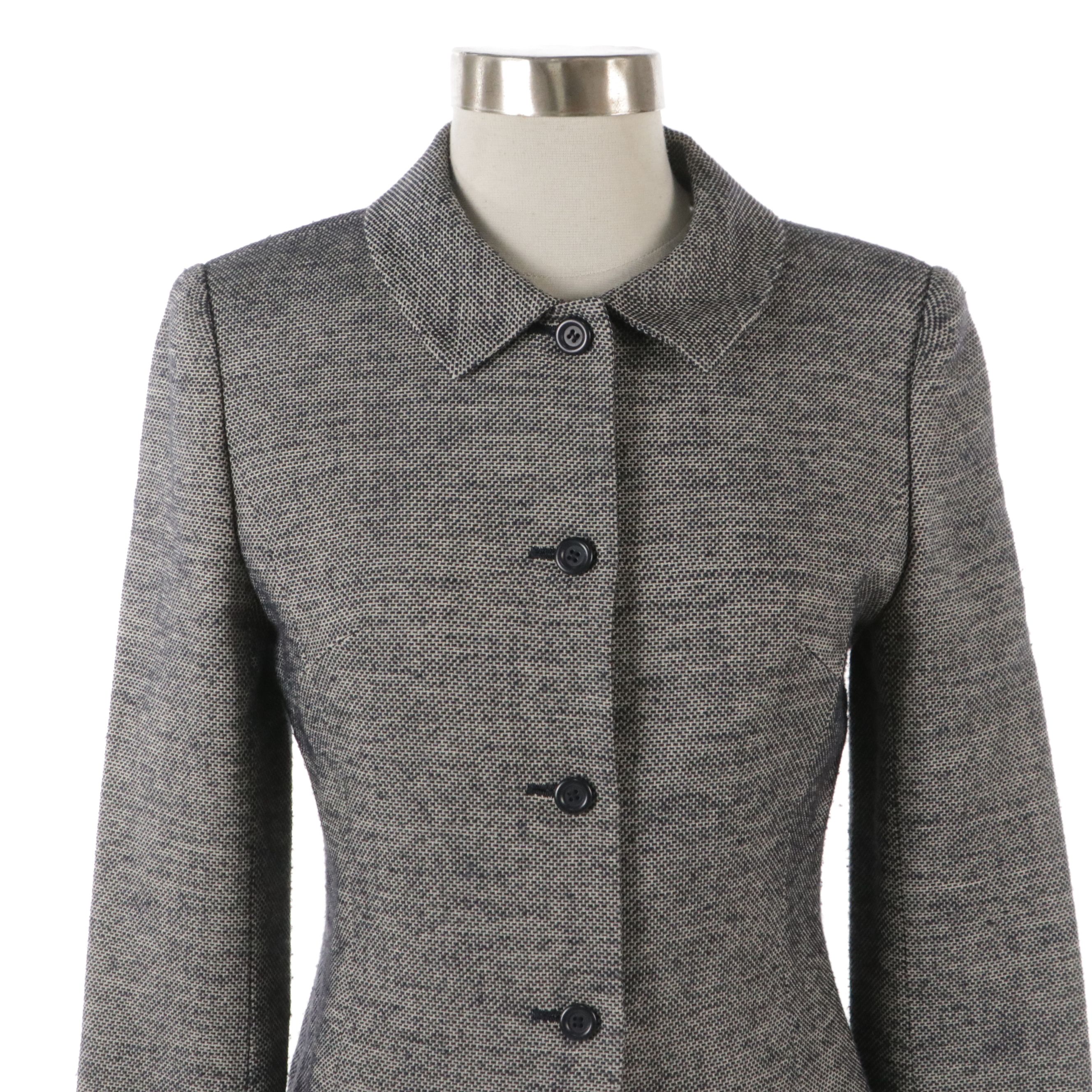 Balenciaga La Mode Wool Blend Button-Front Jacket