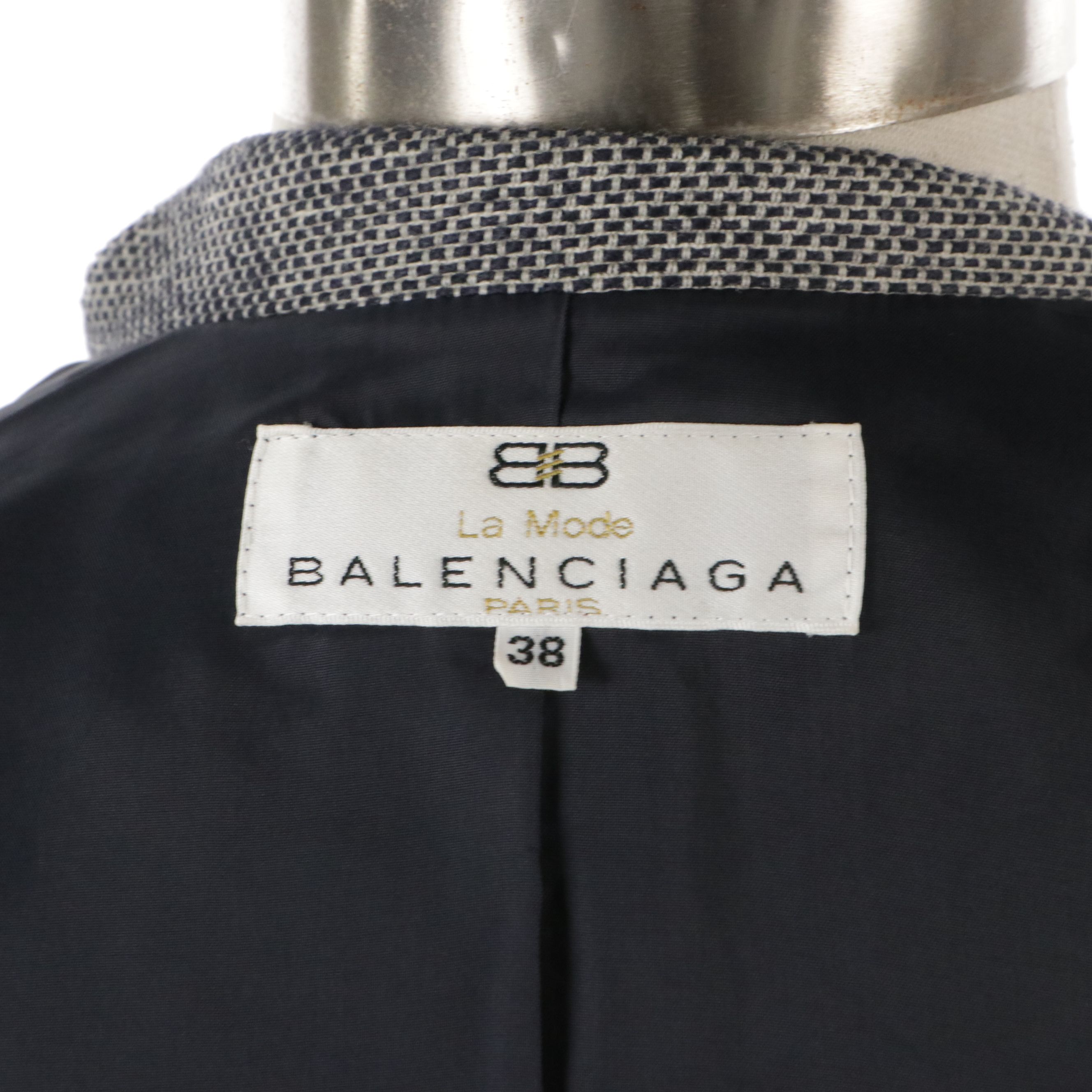 Balenciaga La Mode Wool Blend Button-Front Jacket