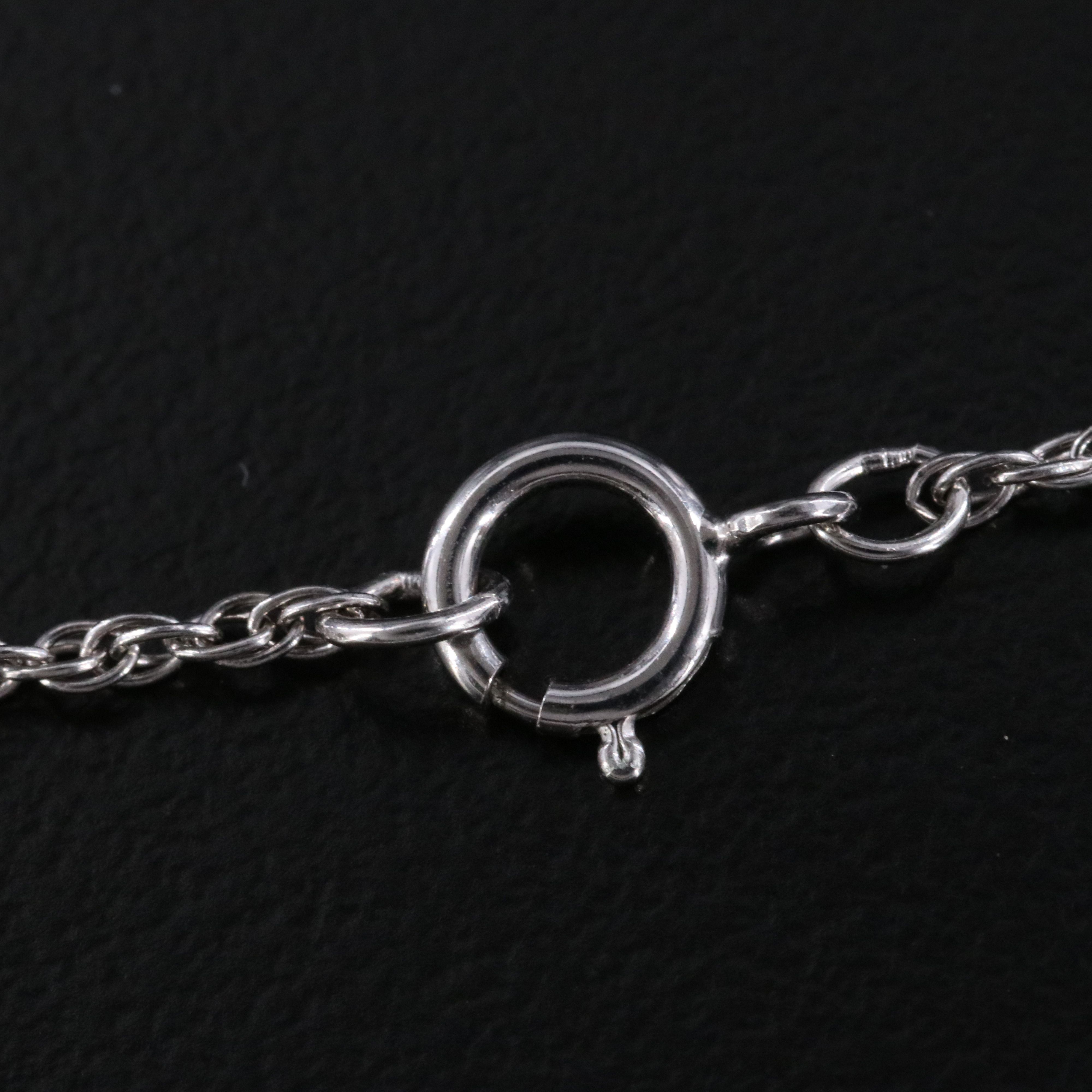 Sterling Diamond Accented Dachshund Pendant Necklace