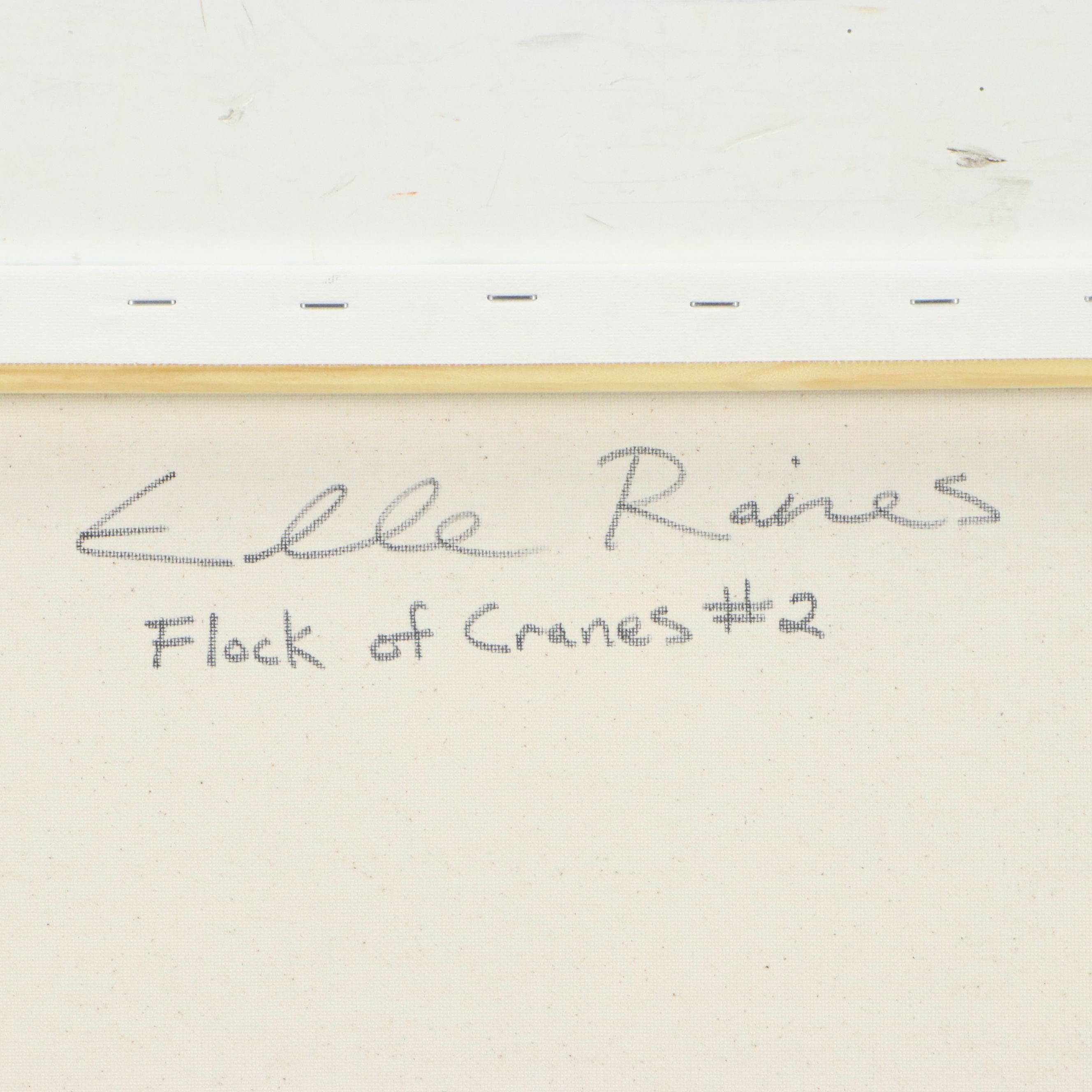 Elle Raines Acrylic Painting "Flock of Cranes #2," Circa 2026
