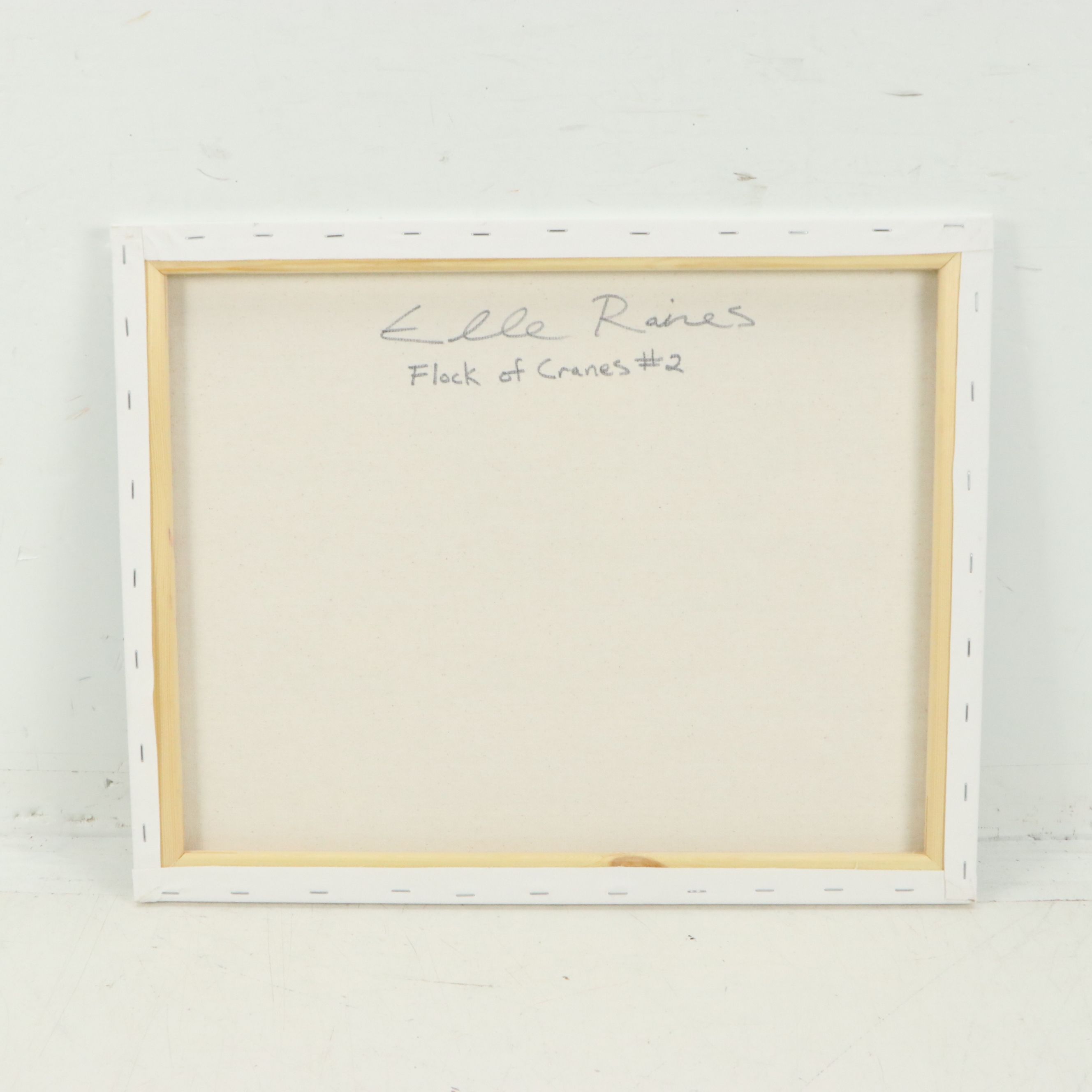 Elle Raines Acrylic Painting "Flock of Cranes #2," Circa 2026