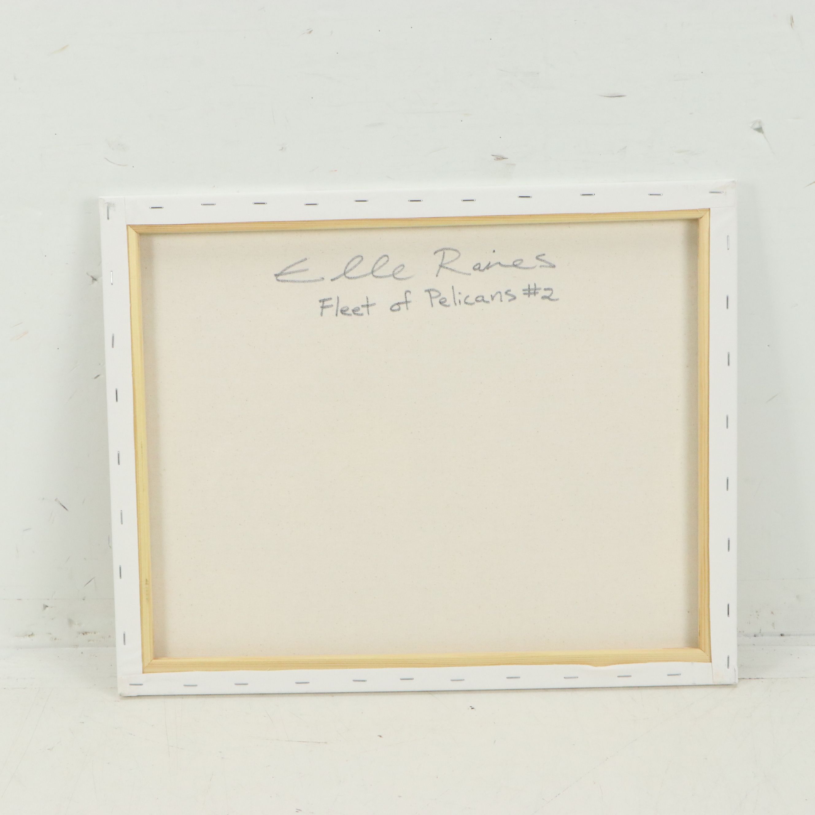 Elle Raines Acrylic Painting "Fleet of Pelicans #2," Circa 2026