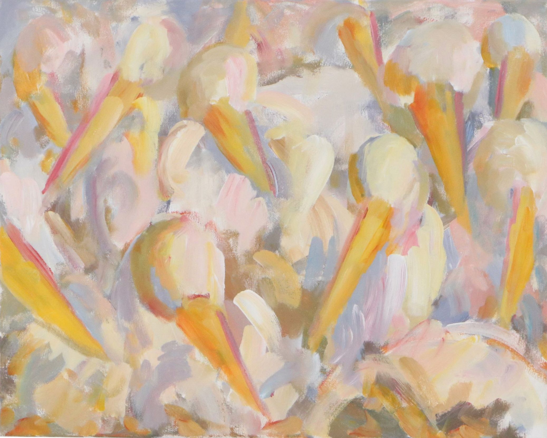 Elle Raines Acrylic Painting "Fleet of Pelicans #2," Circa 2026
