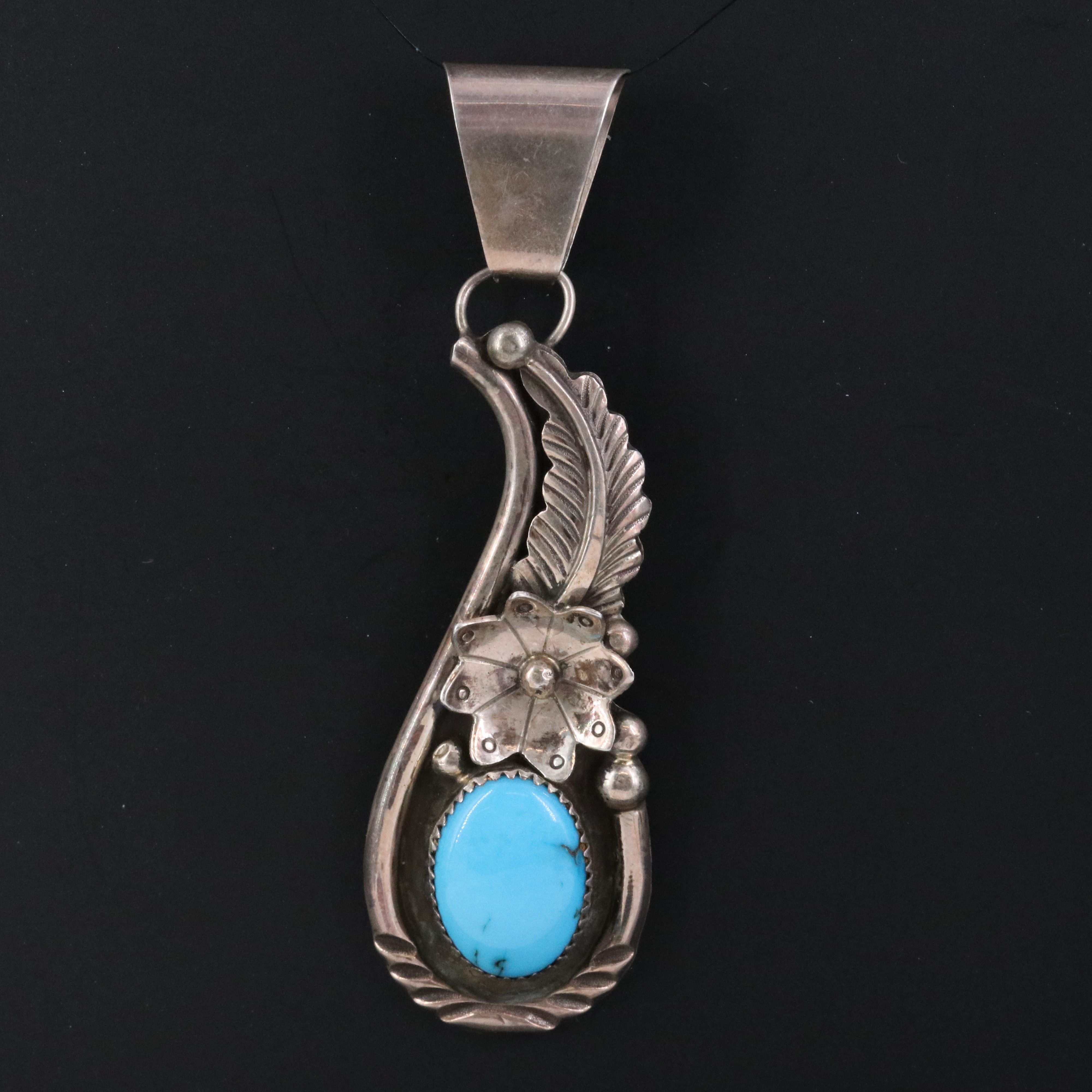 Sterling Turquoise Pendant