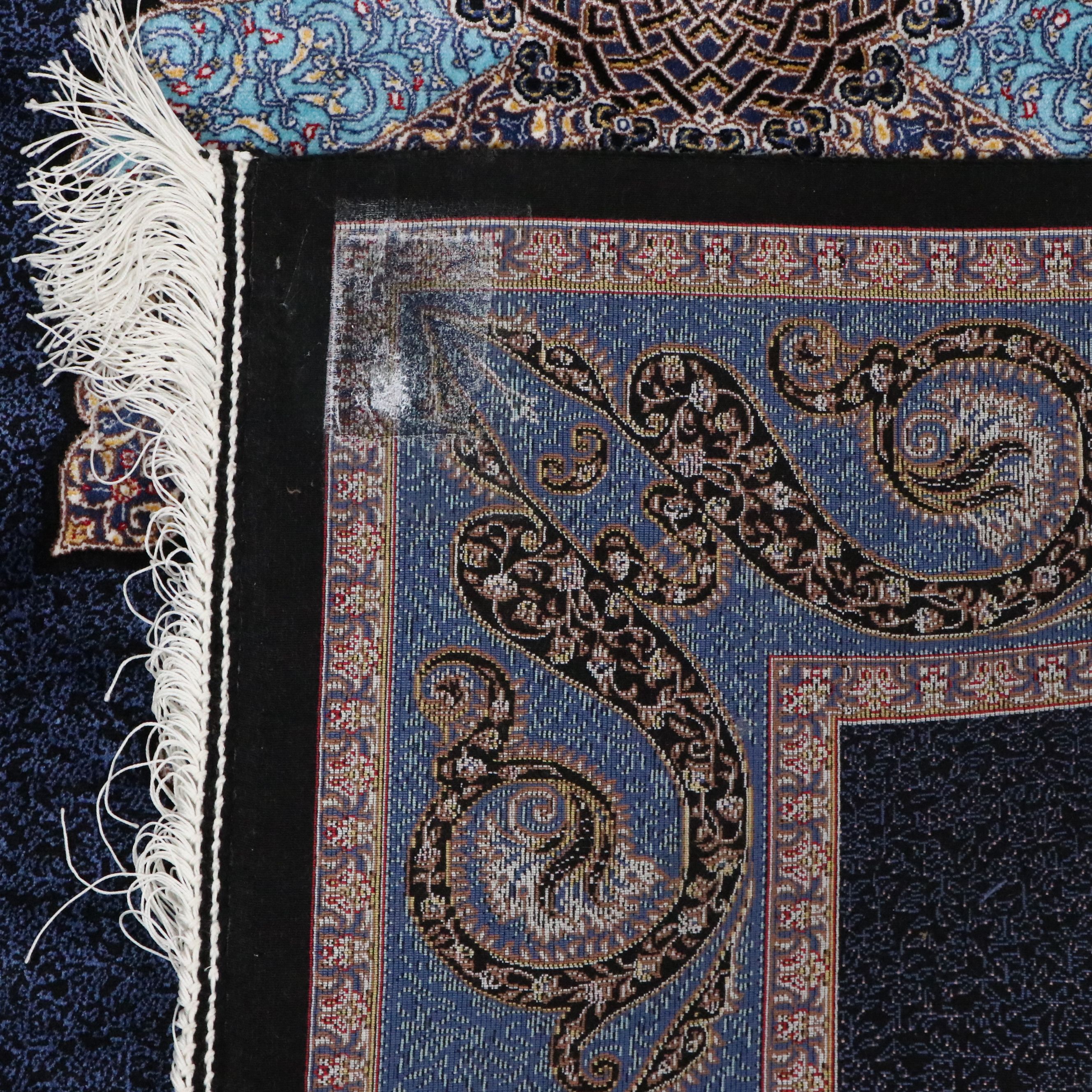 2'8 x 4'4 Machine Made Sino-Persian Qom Accent Rug