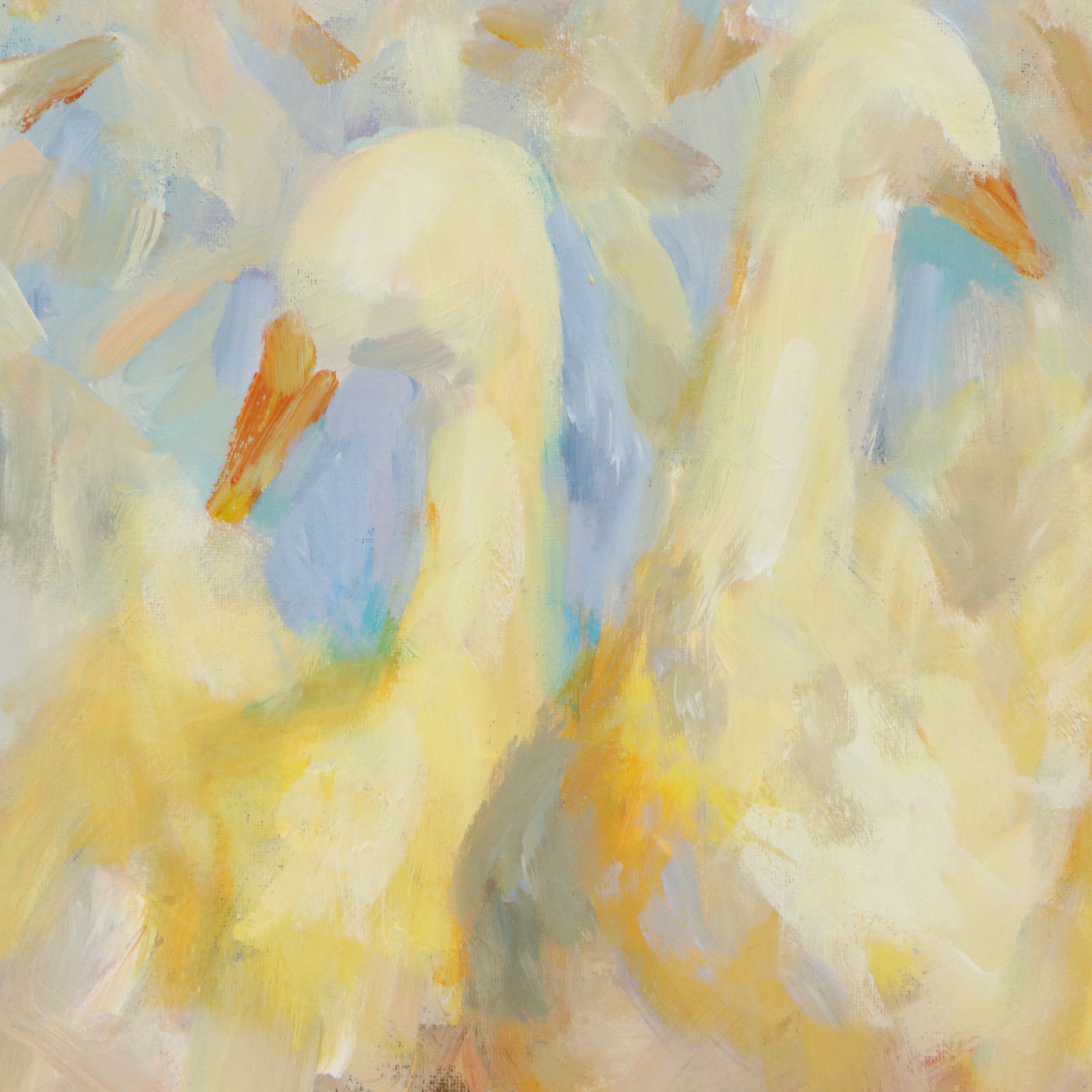 Elle Raines Acrylic Painting "Gaggle of Geese #3," Circa 2026