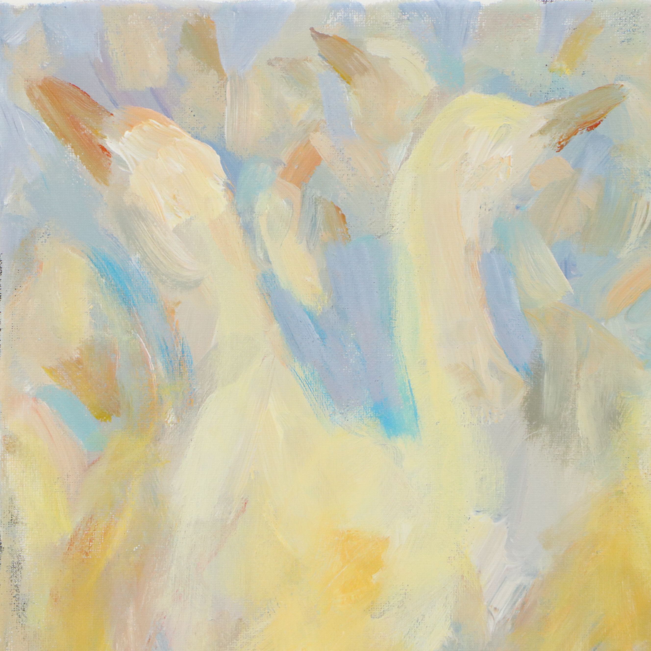 Elle Raines Acrylic Painting "Gaggle of Geese #3," Circa 2026