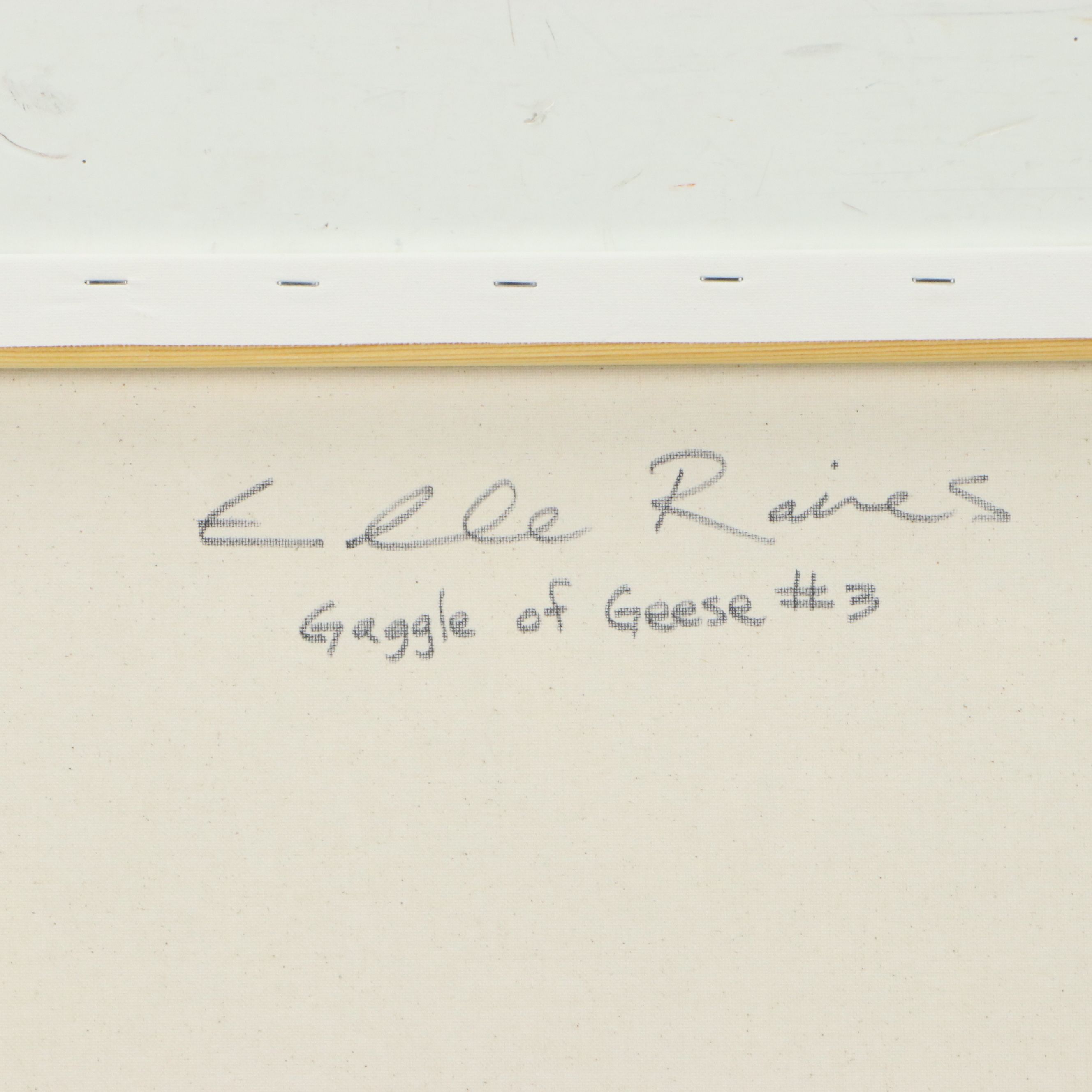 Elle Raines Acrylic Painting "Gaggle of Geese #3," Circa 2026
