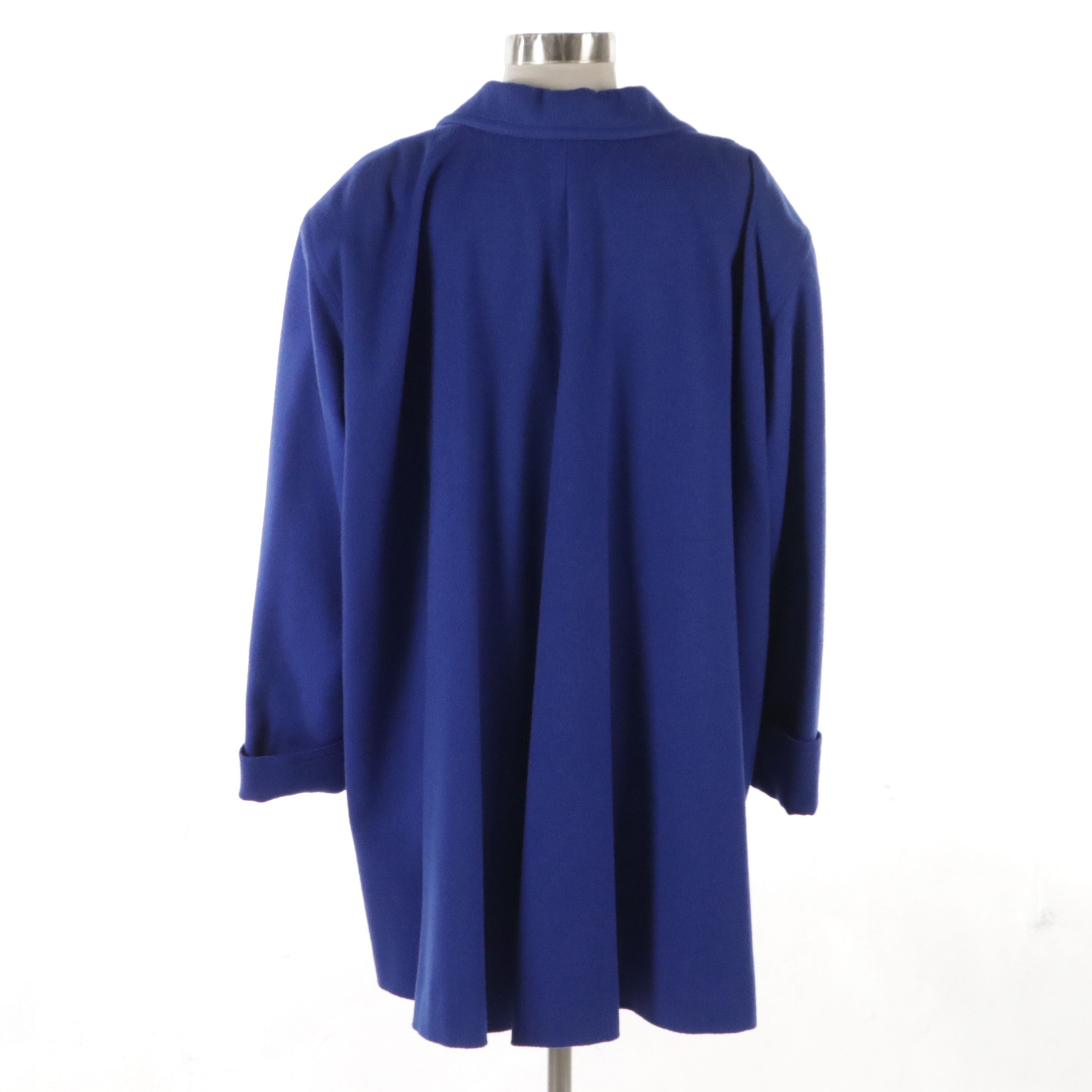 Christian Dior Prêt-à-Porter Cobalt Blue Wool Two-Button Coat