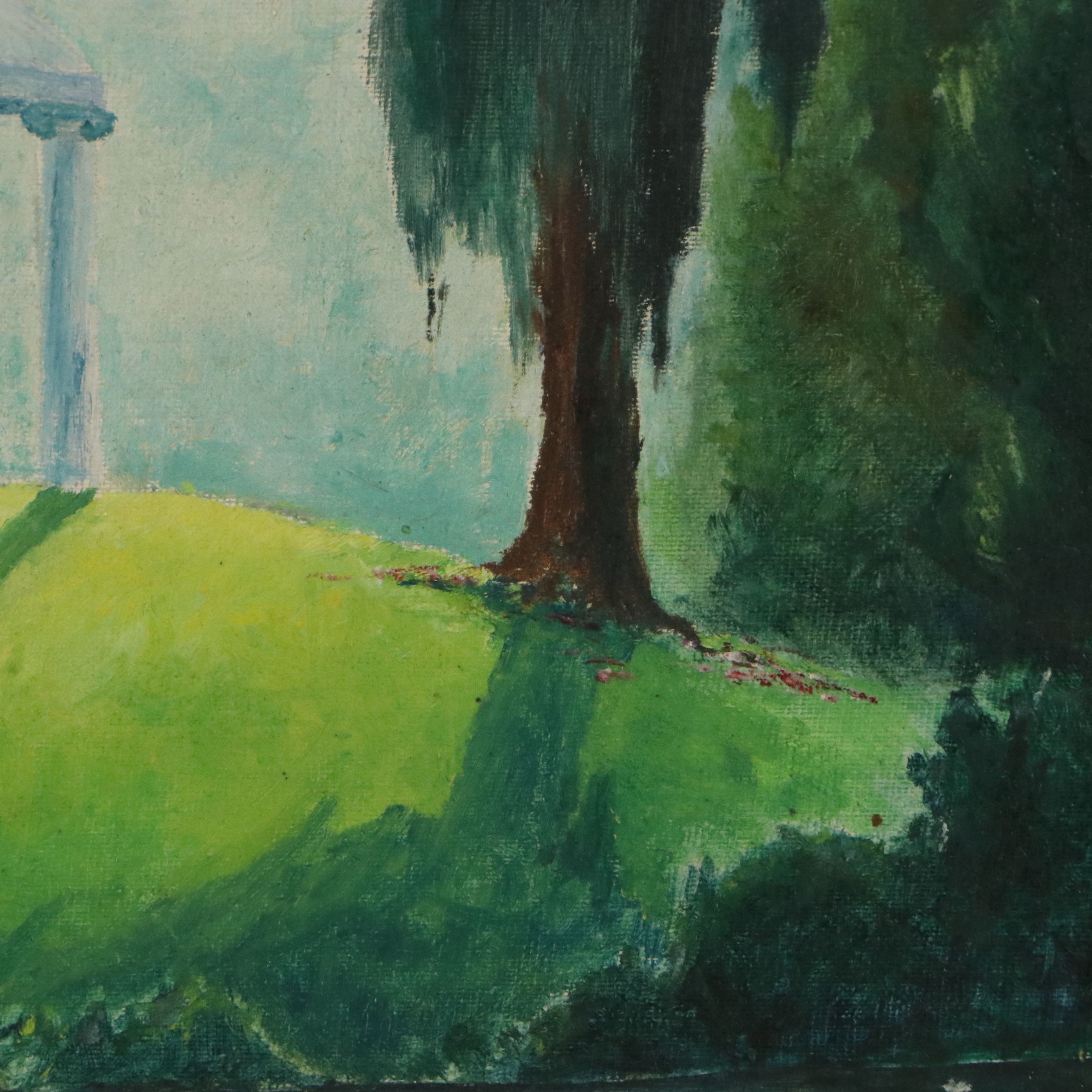 Frederick "Fritz" Thomas Kackley Oil Painting of Old Well, 1947