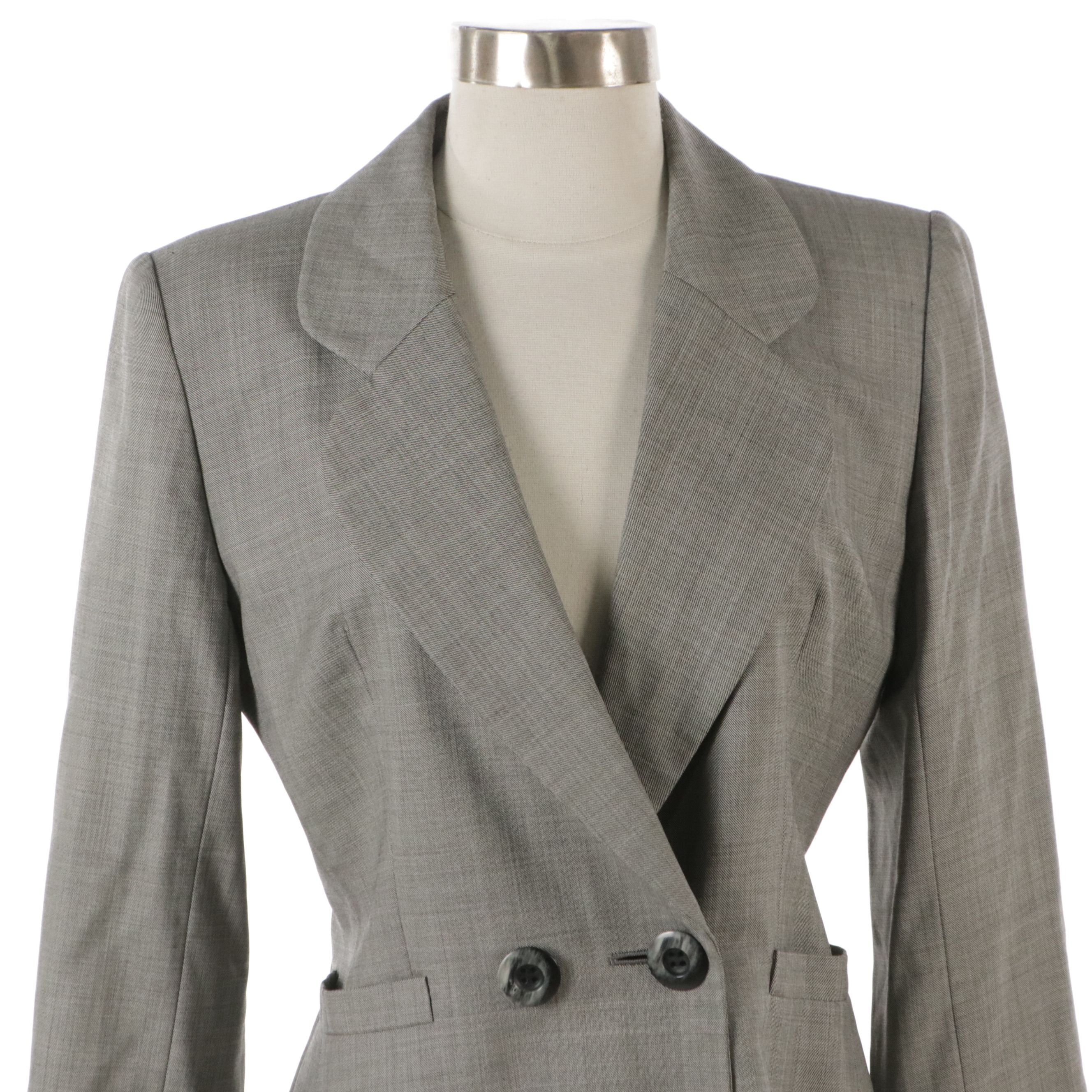 Christian Dior Double-Breasted Tapered Jacket in Wool