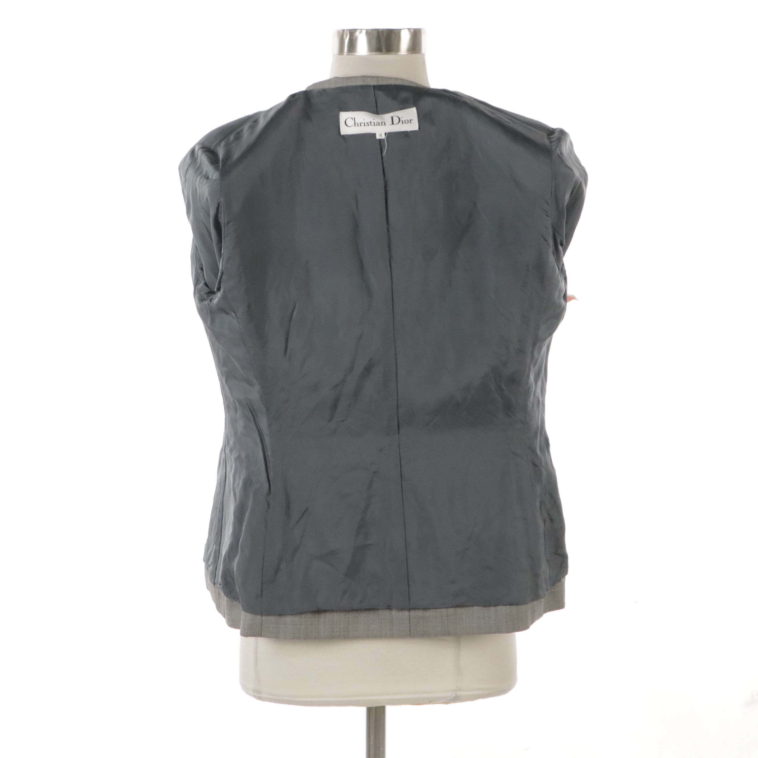 Christian Dior Double-Breasted Tapered Jacket in Wool