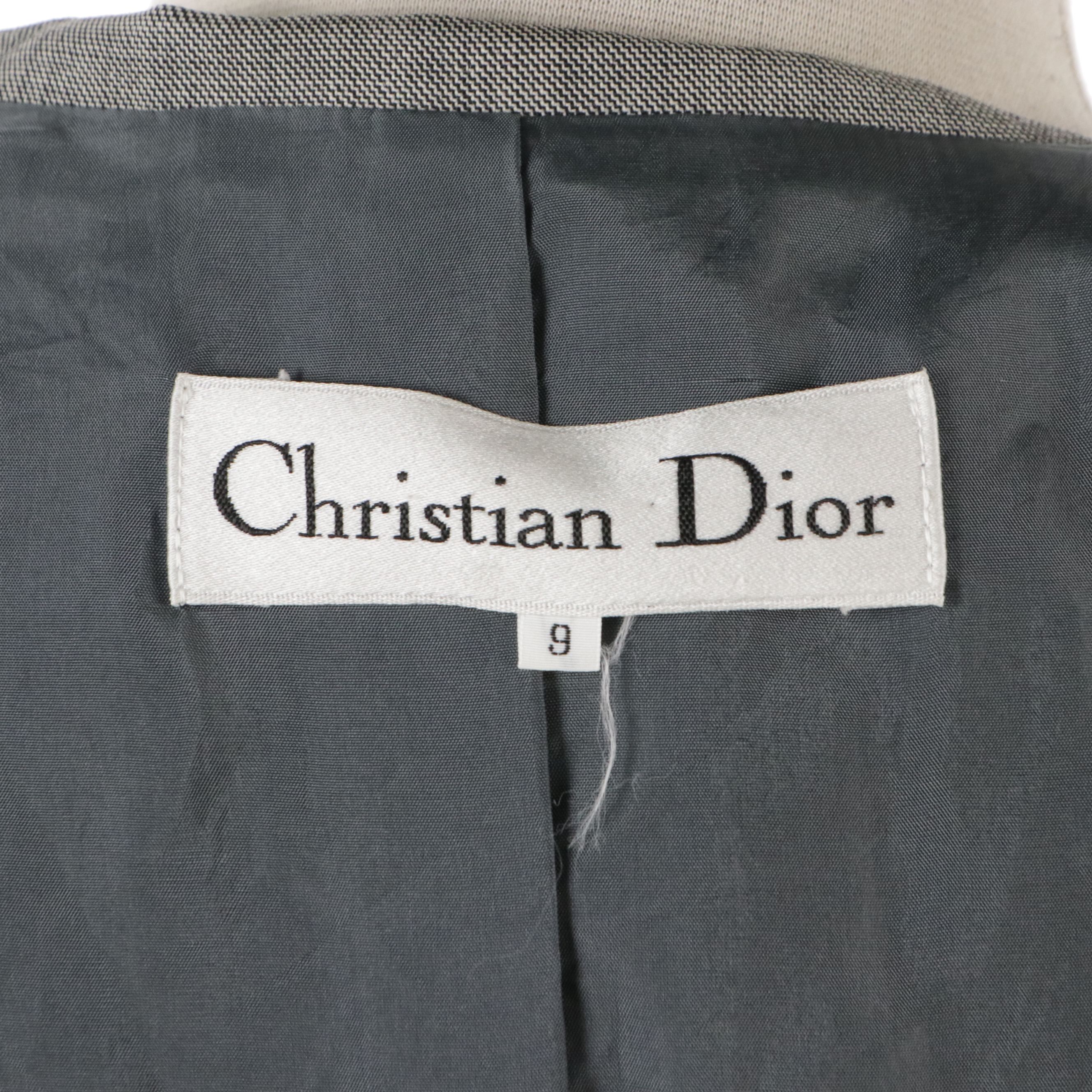Christian Dior Double-Breasted Tapered Jacket in Wool