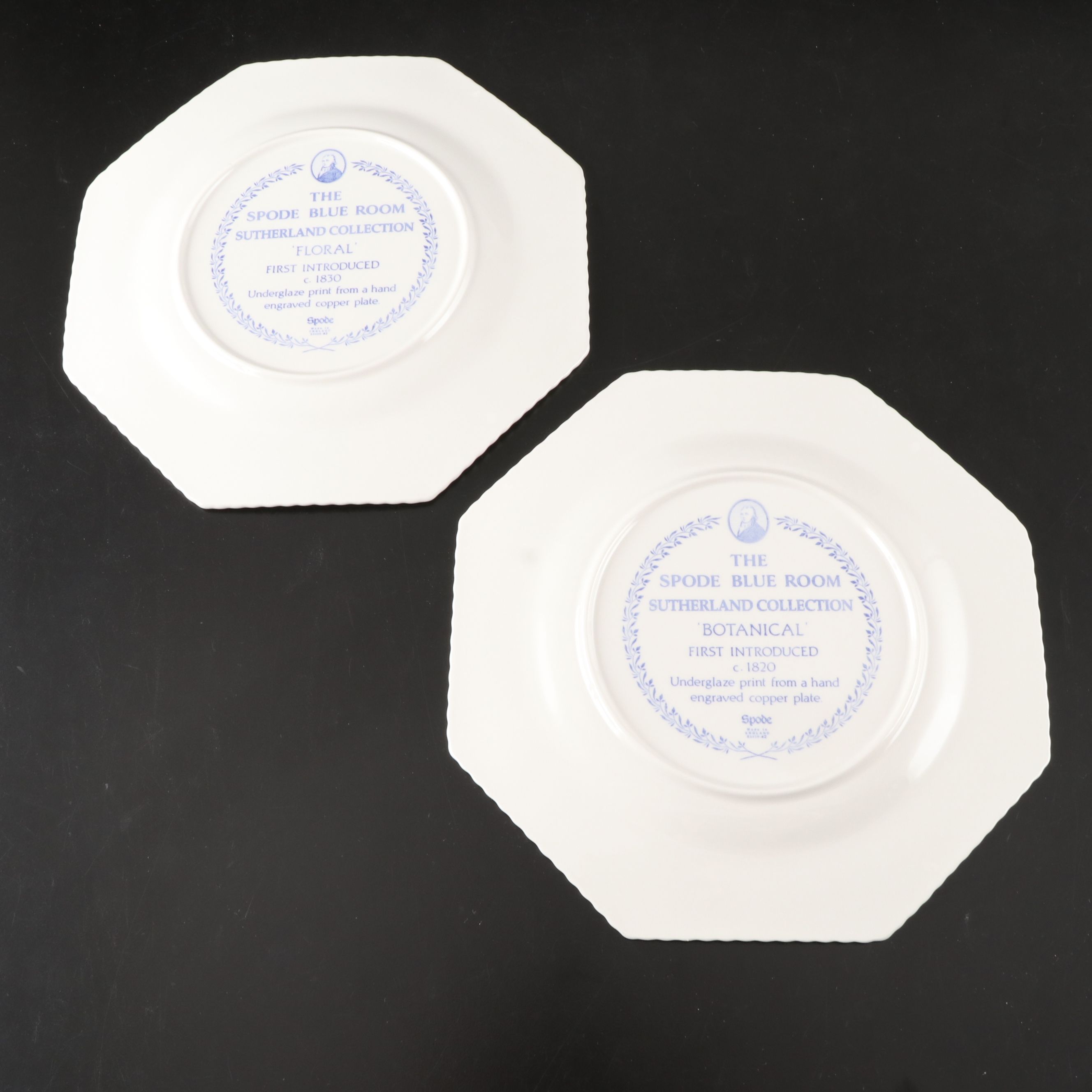 Godinger Silver Plate Candlesticks with Spode Blue Room Porcelain Plates