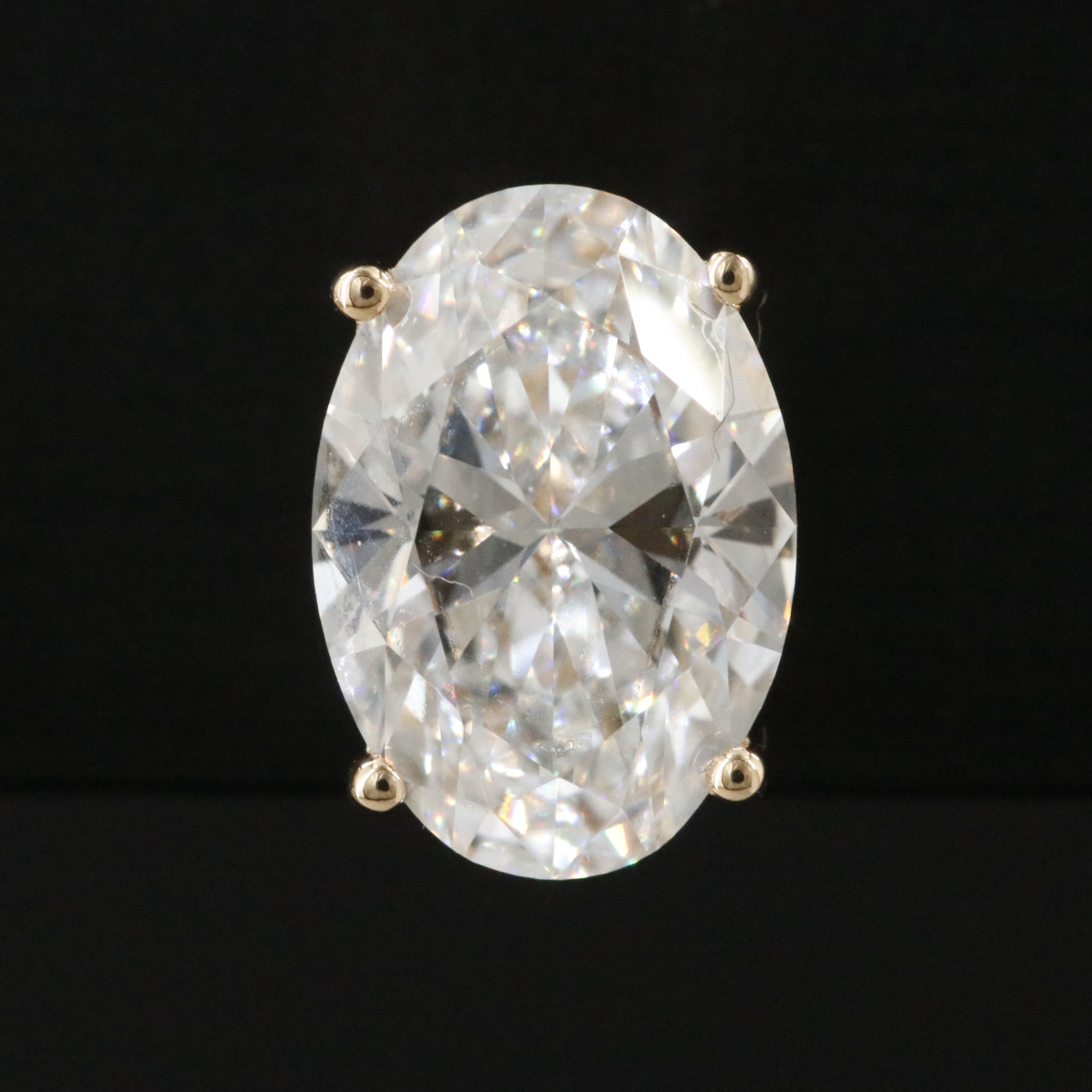 18K 3.15 CTW Lab Grown Diamond Stud Earrings with IGI Reports