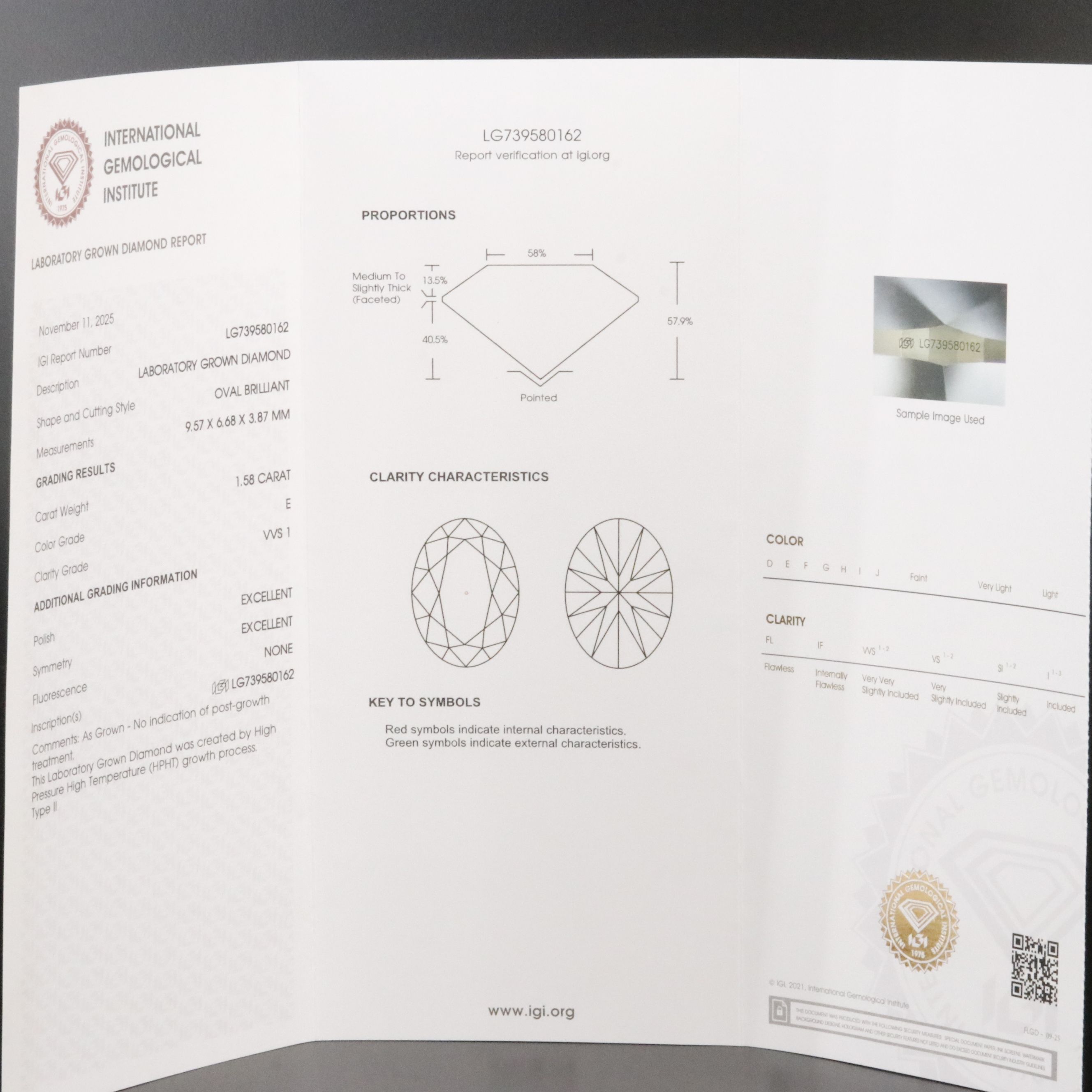 18K 3.15 CTW Lab Grown Diamond Stud Earrings with IGI Reports