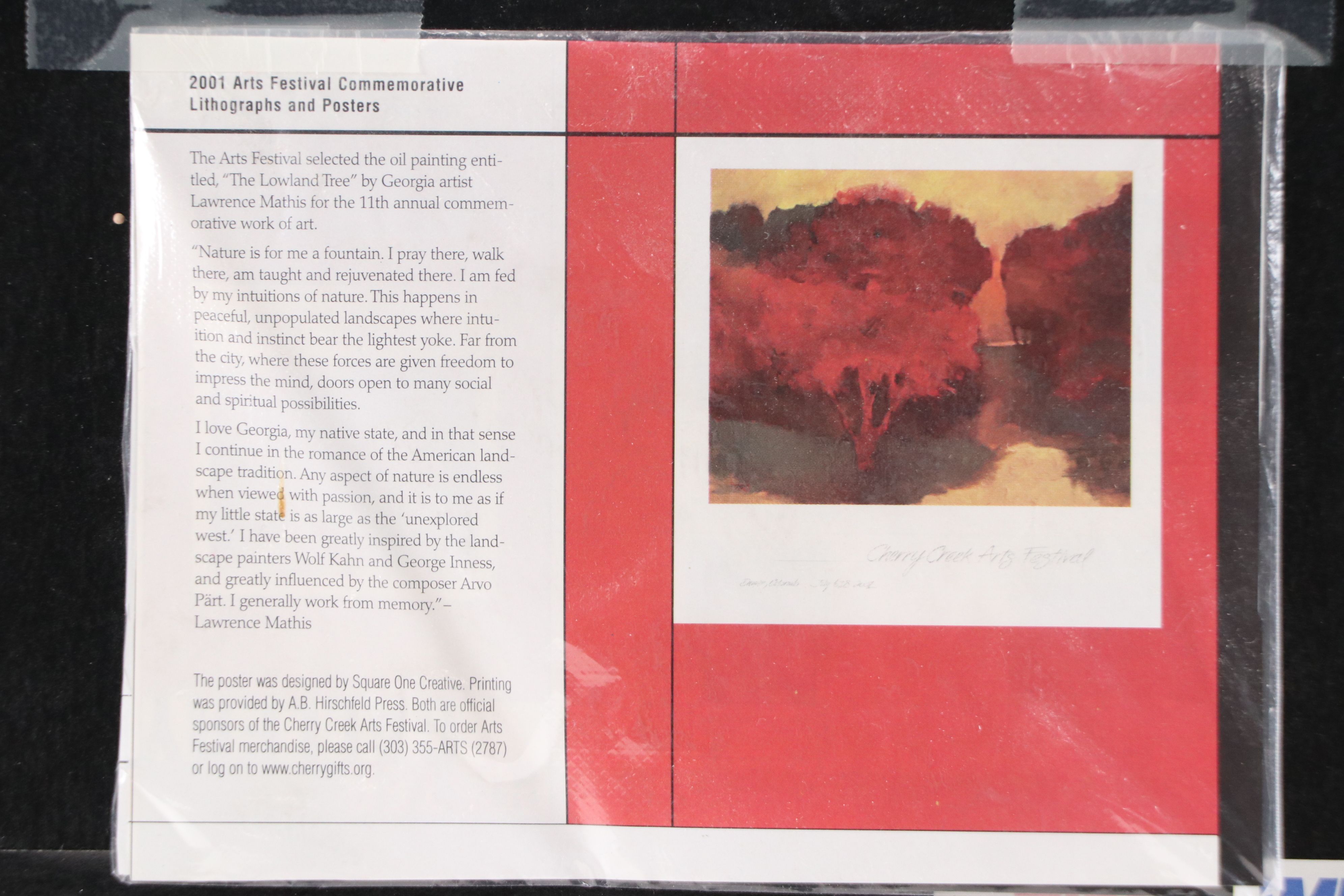 Offset Lithograph After Lawrence Mathis "The Lowland Tree," 21st Century