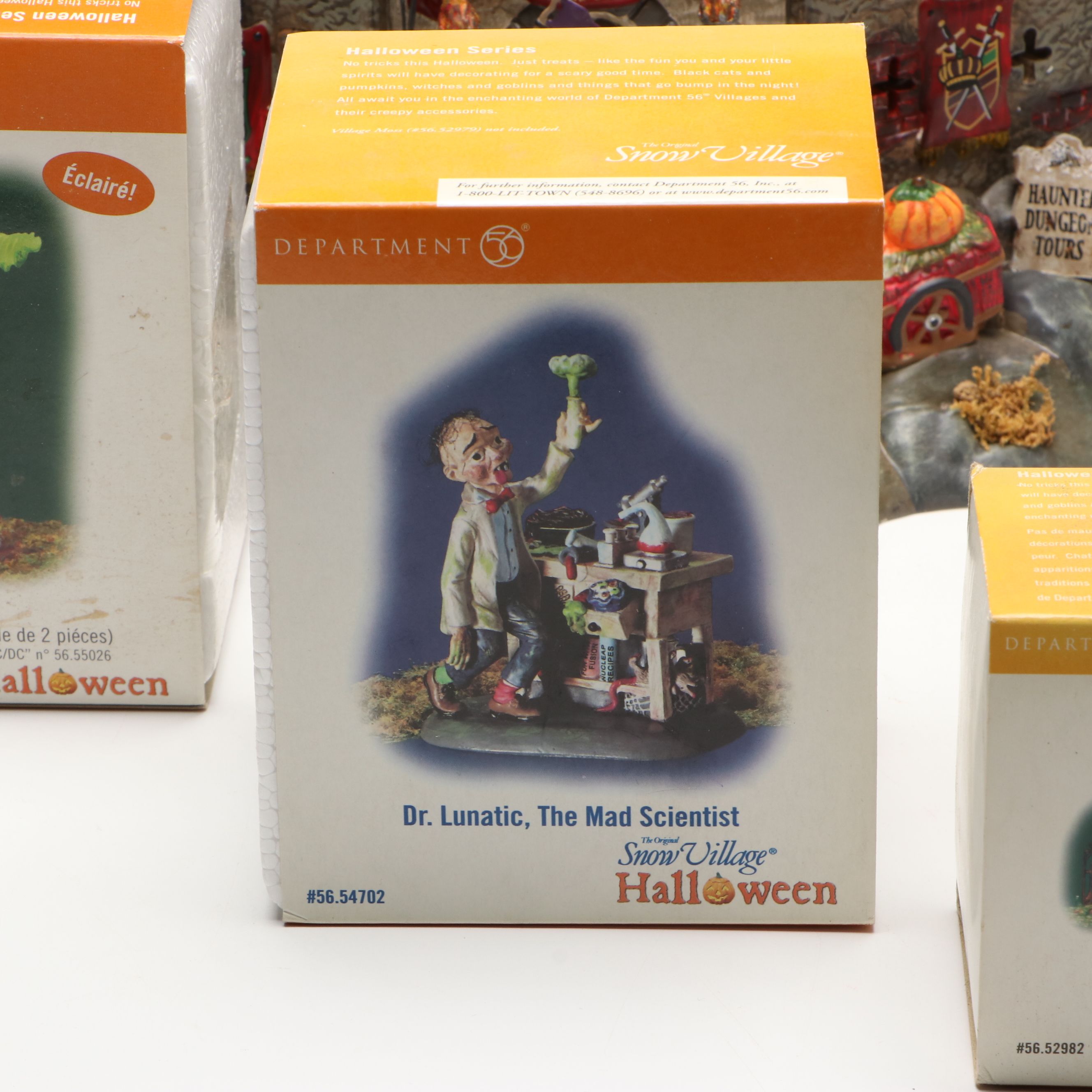 Department 56 "Castle Blackstone" and More Halloween Snow Village Figurines